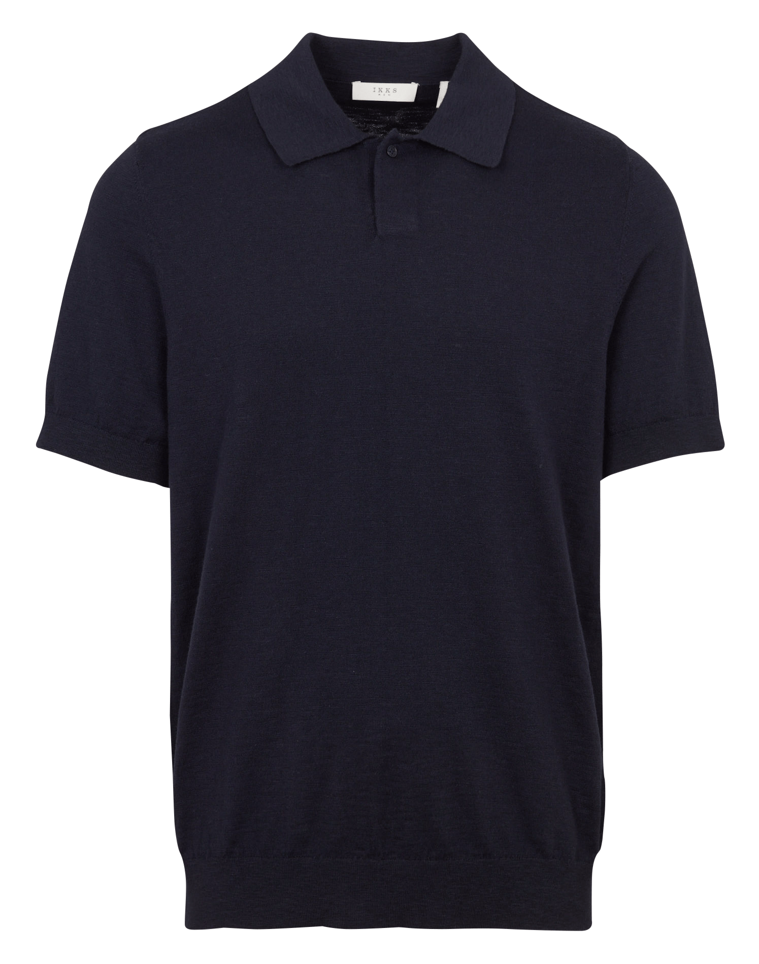 Straight cotton-blend polo shirt IKKS Blue