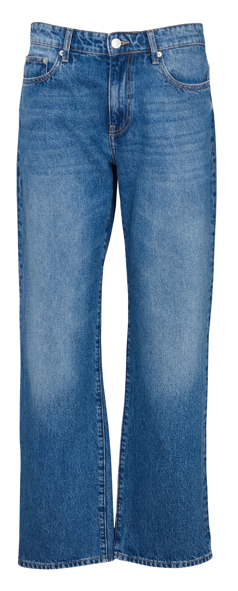 - Straight Cut Jeans
- 5 Taschen
- Gerader Schnitt
- Stone-Washed-Optik ACQUAVERDE Blau