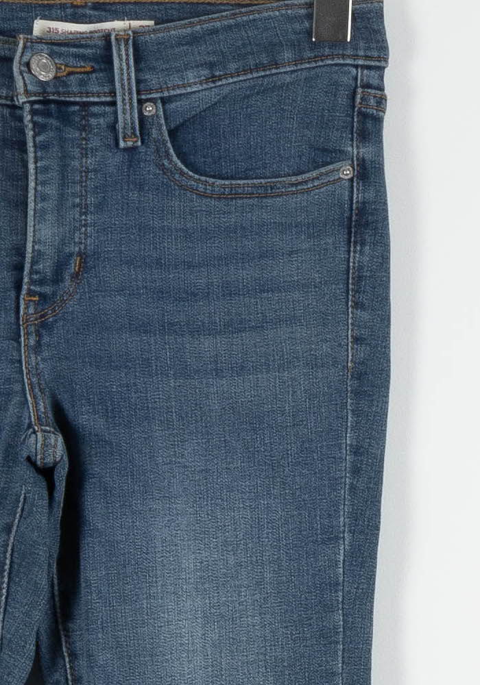 Cropped slim jeans with studs LEVI'S - Seconde main Blue