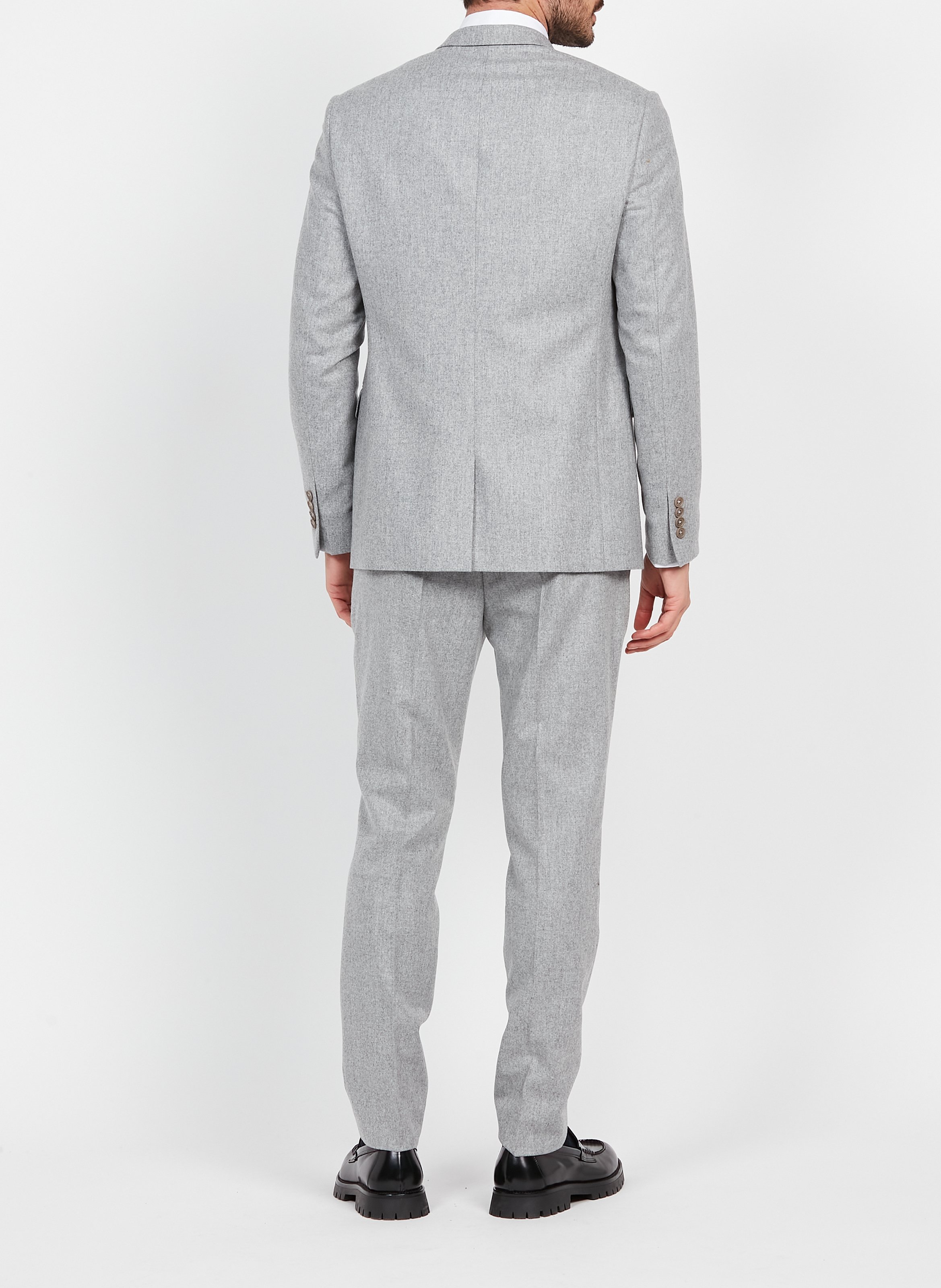 Felted wool suit jacket SAISON 1865 Grey