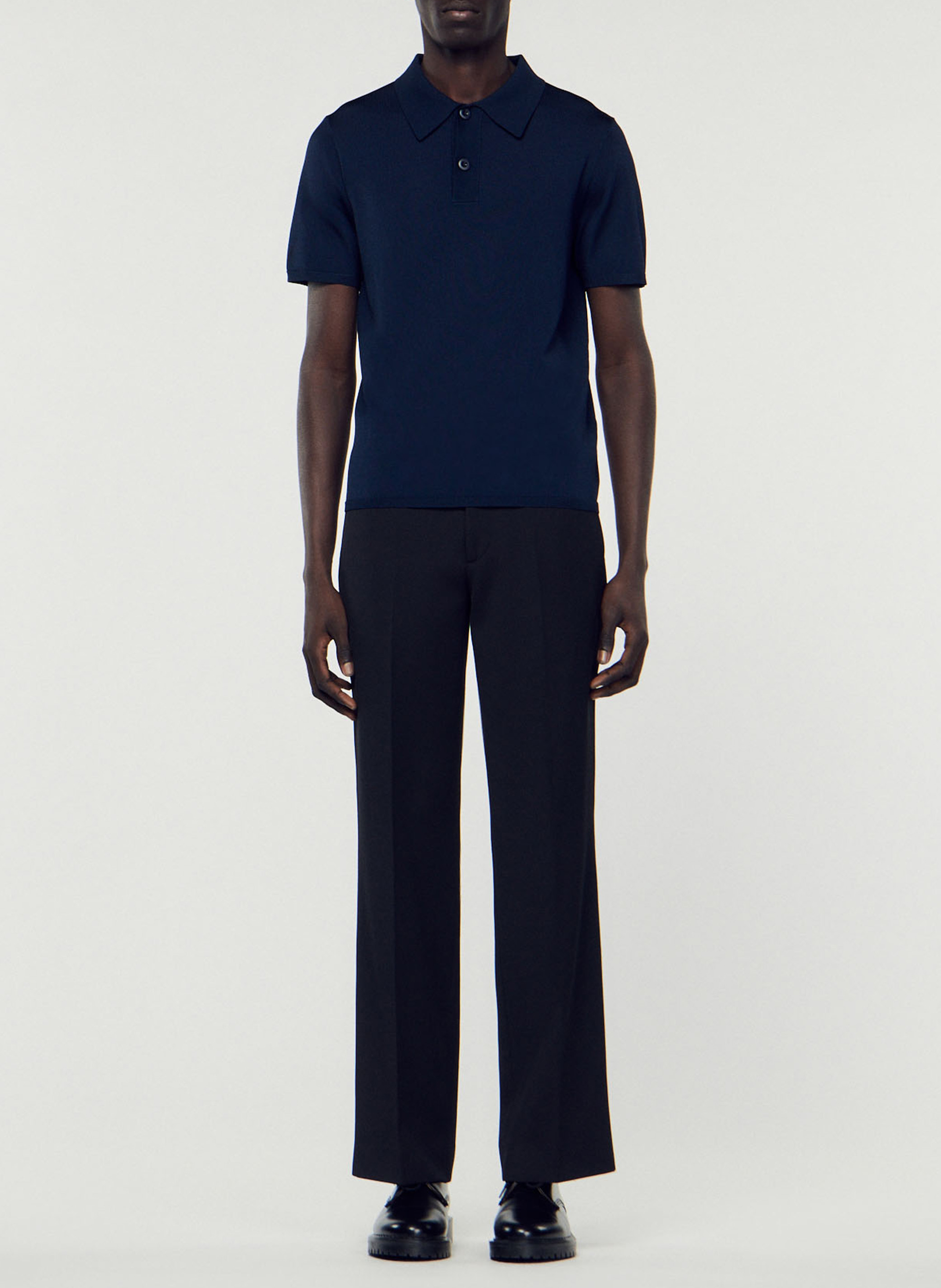 Polo regular fit  SANDRO Bleu