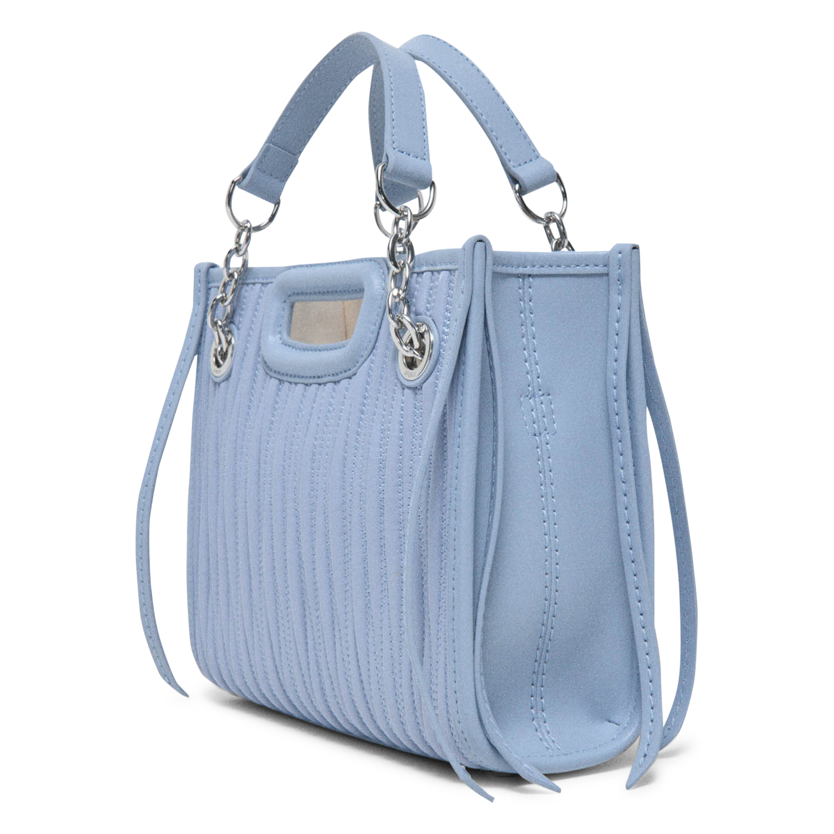Dori leather shoulder bag MAJE Blue