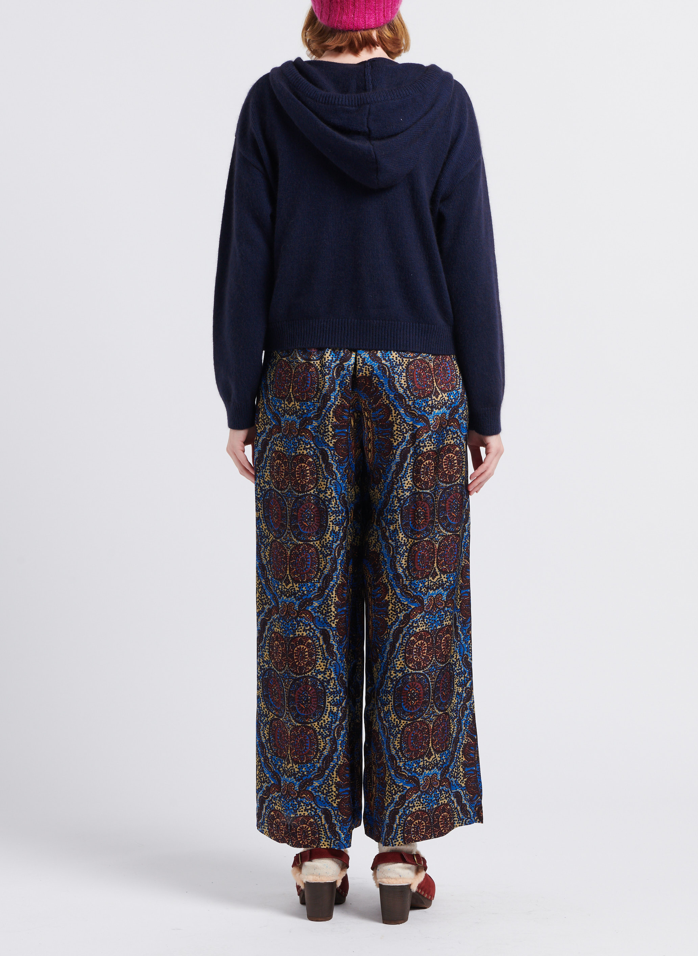 Gefütterte Clogs aus Veloursleder BOSABO Violett