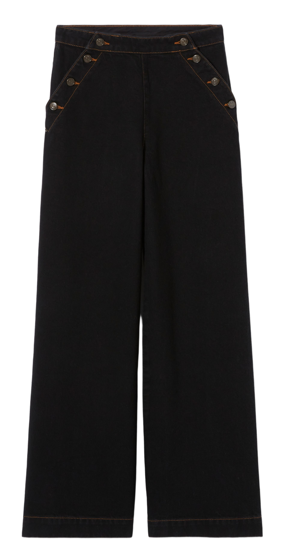 Jean large en coton CLAUDIE PIERLOT Noir