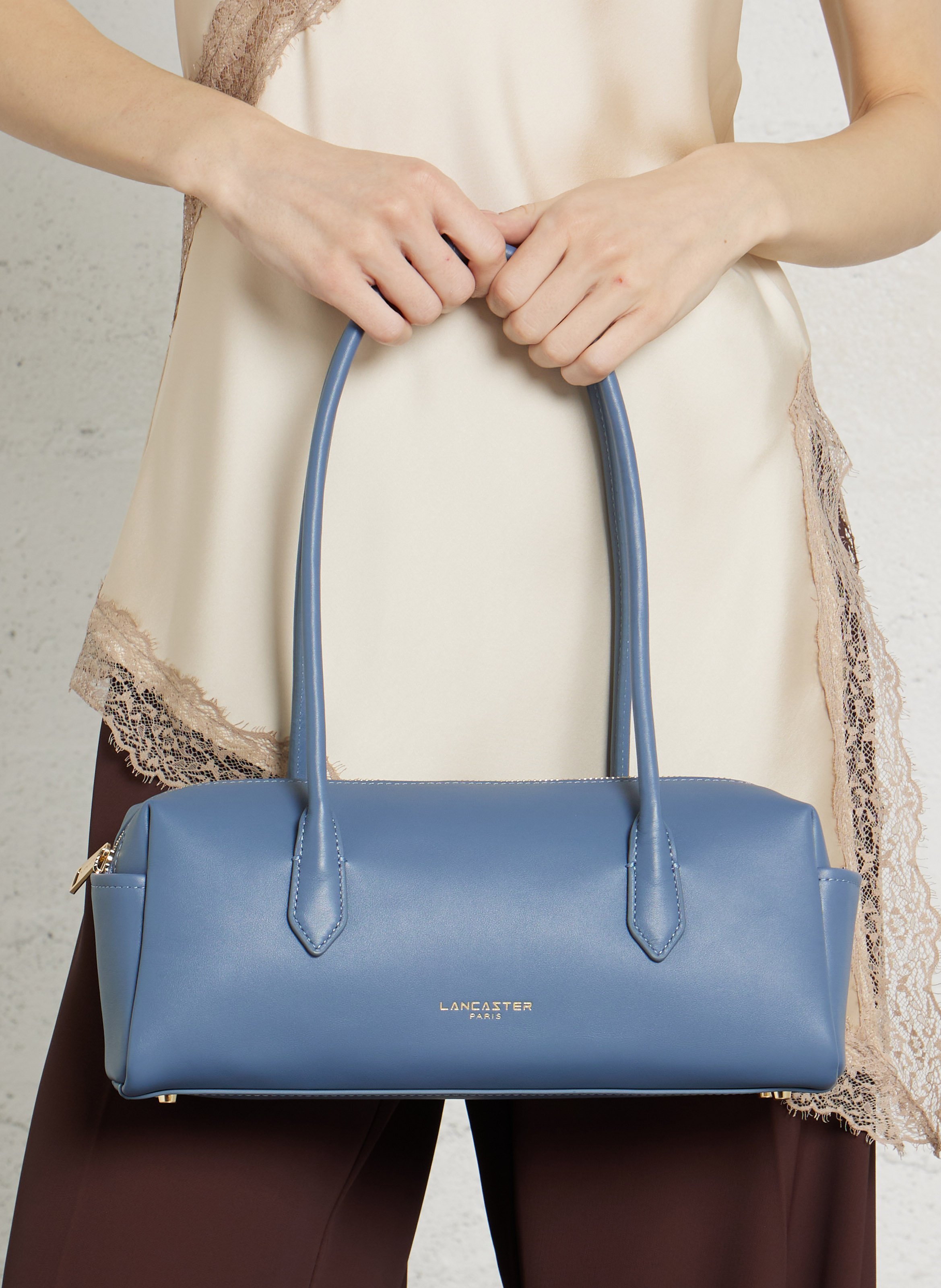 Sac trotteur en cuir LANCASTER PARIS Bleu