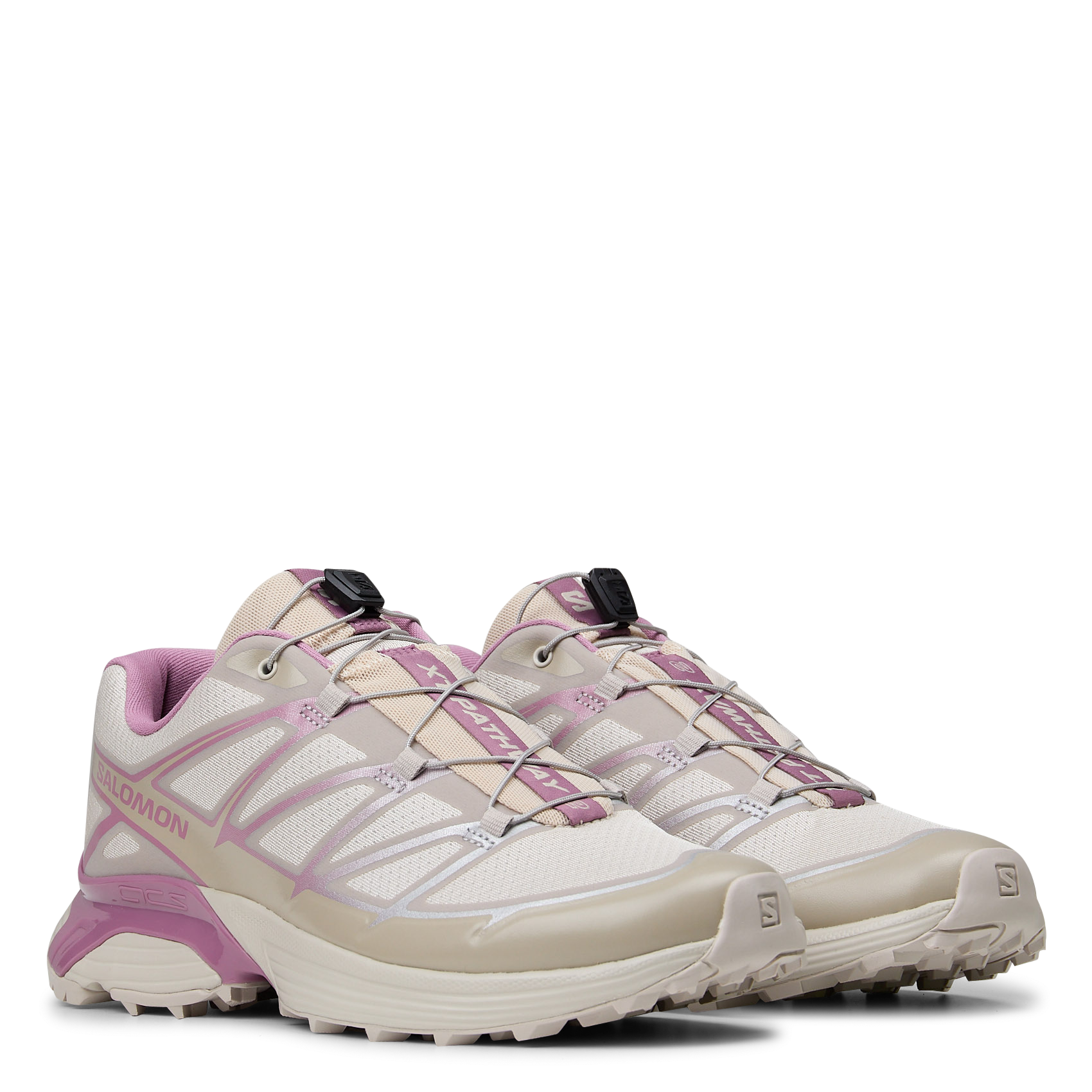 Baskets basses SALOMON Argent