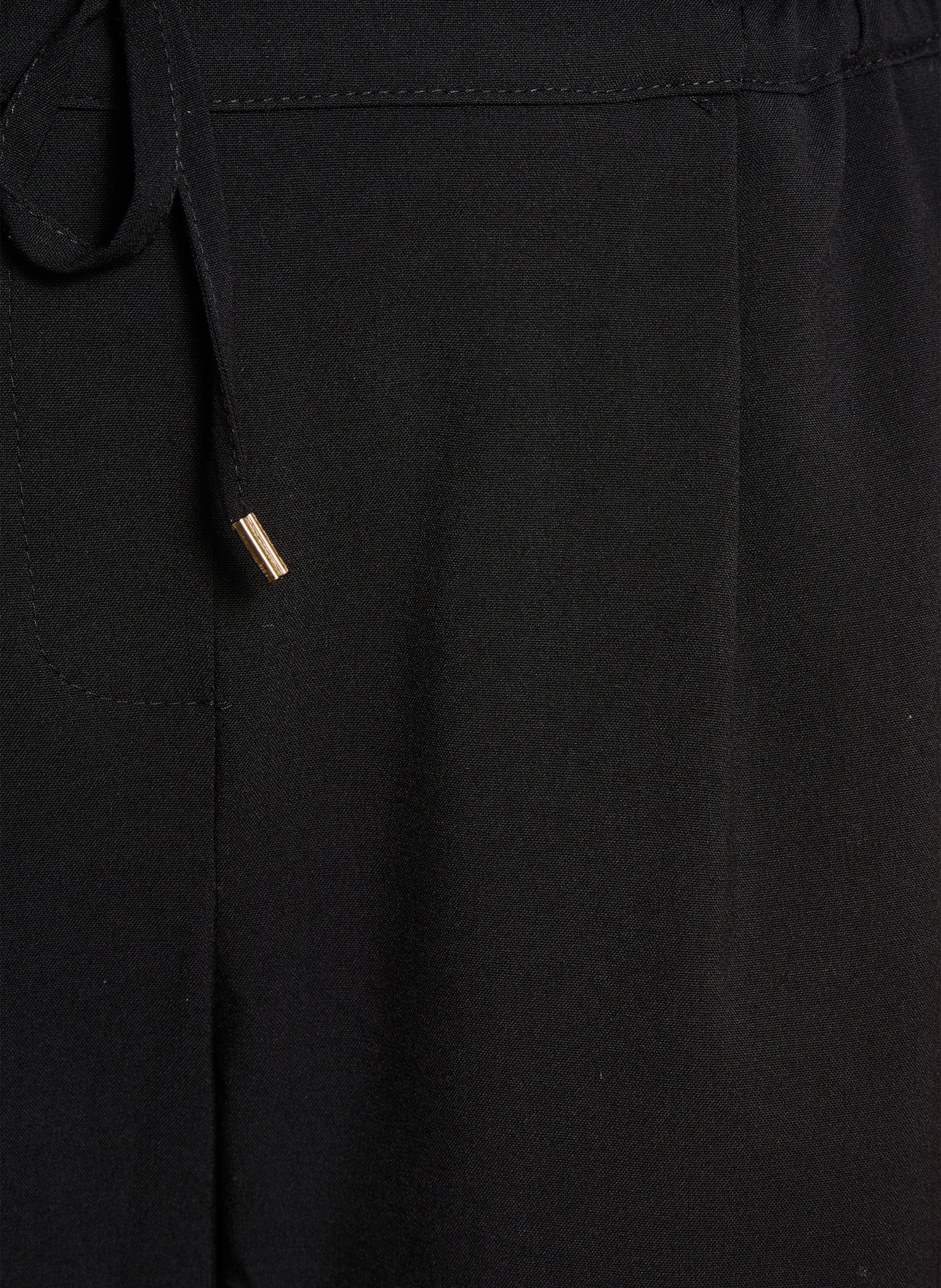 High-waisted carrot trousers LA FEE MARABOUTEE Black