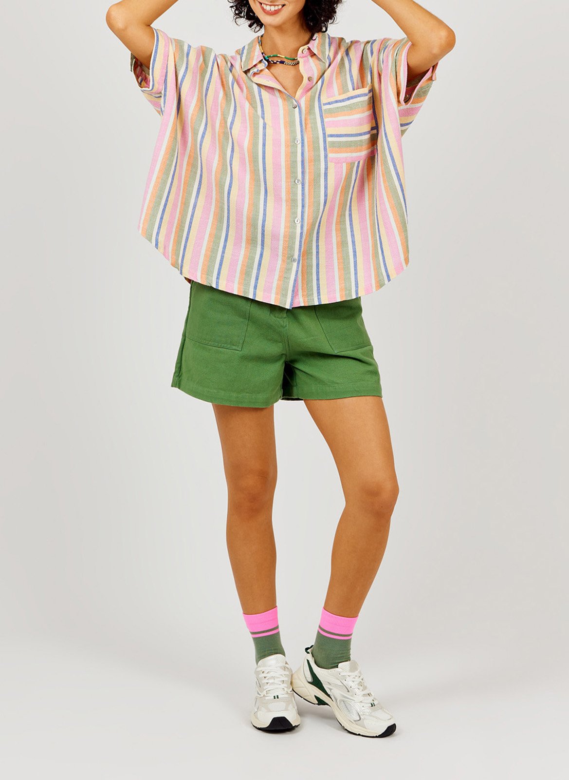 Chemise ample en coton A.P Multicolore