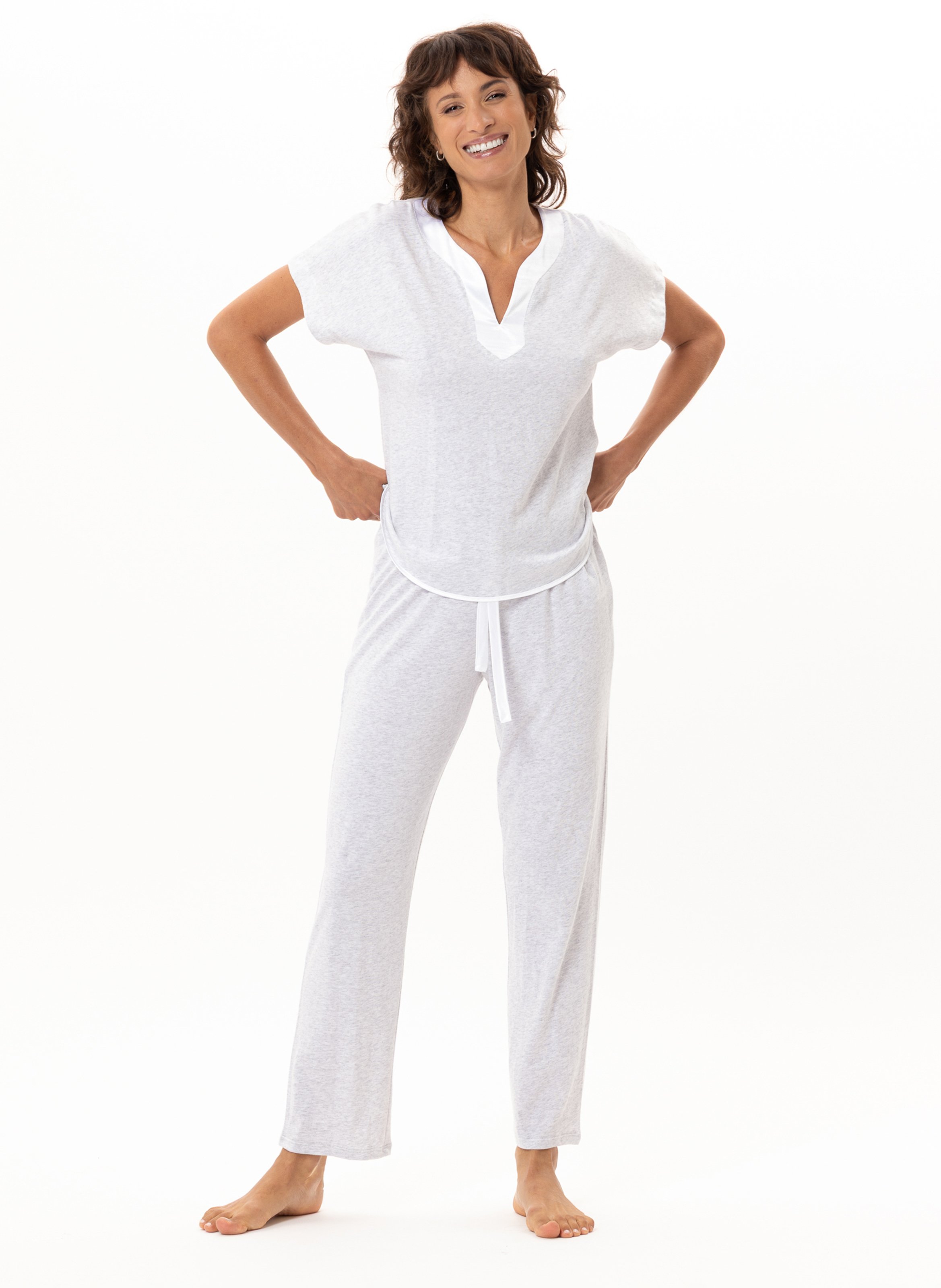 Cotton modal pajamas LE CHAT Grey