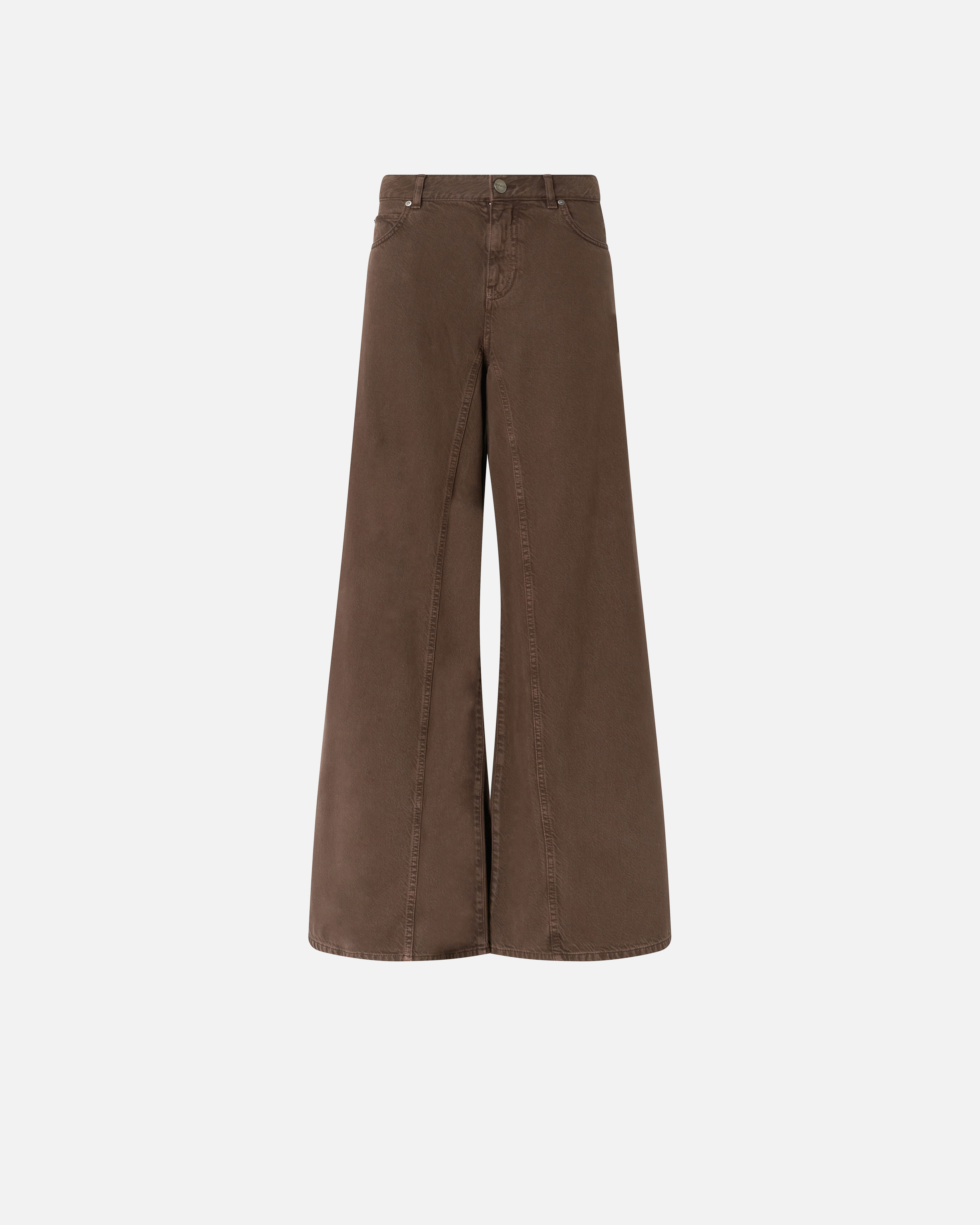 Jean super wide leg PINKO Marron