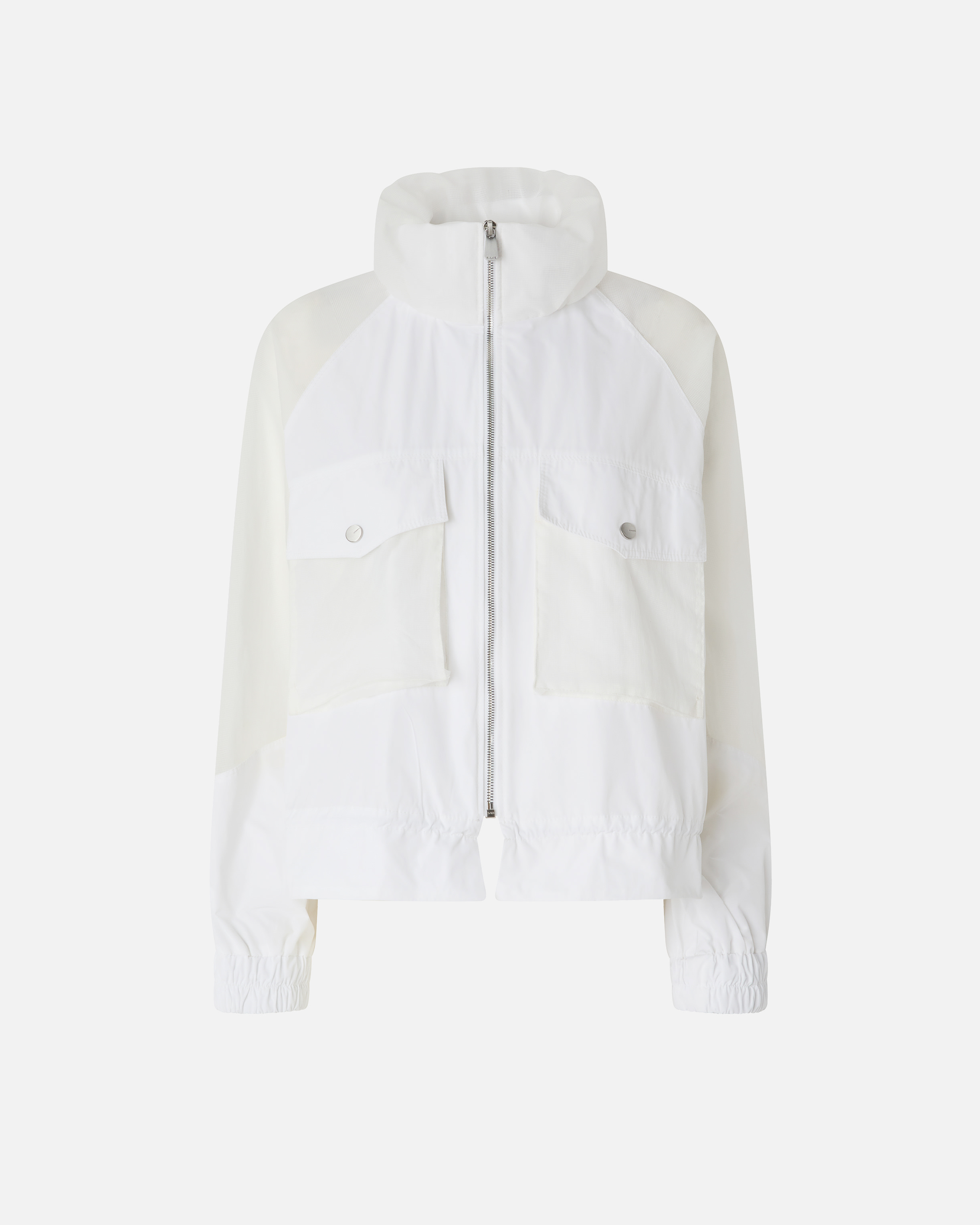 Technical jacket with transparent panels PINKO White