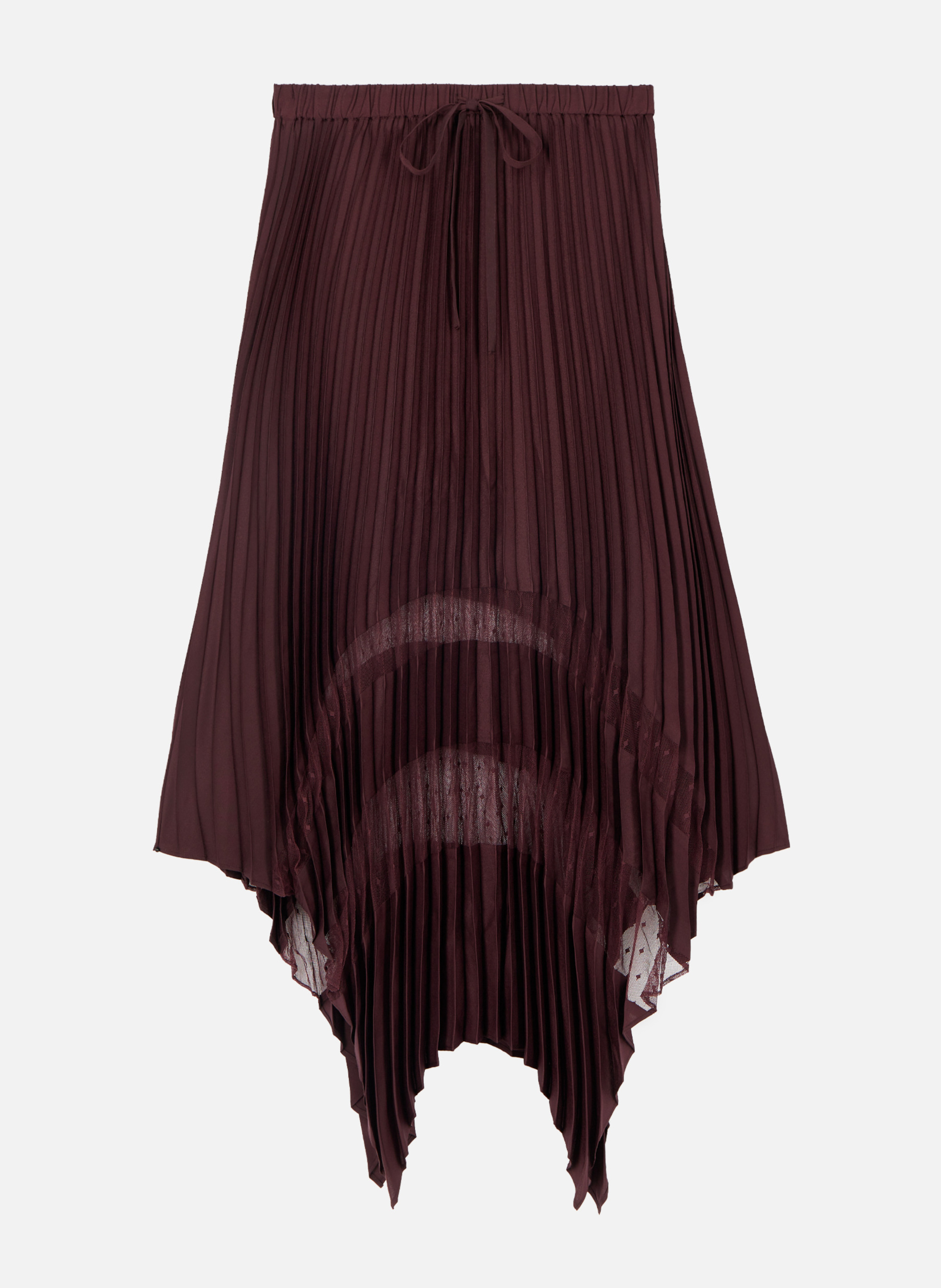 Long pleated skirt THE KOOPLES Red