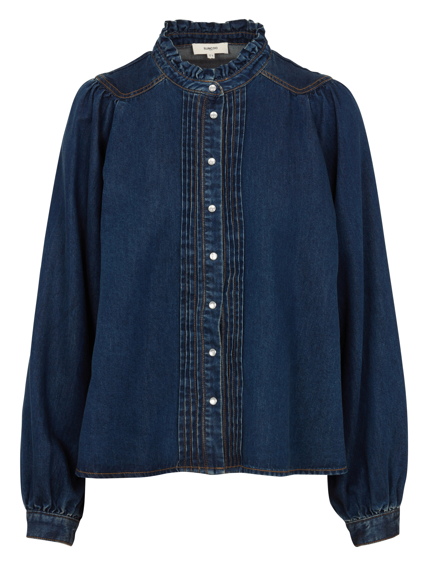 Oversized denim shirt SUNCOO Blue