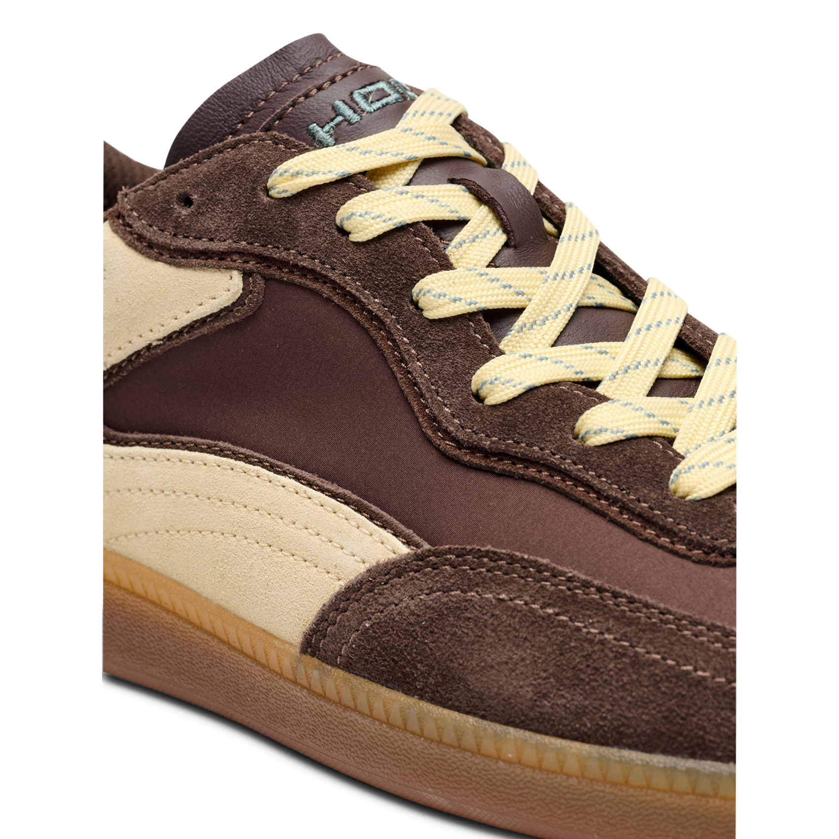 Niedrige Sneaker aus Leder-Mix HOFF Braun
