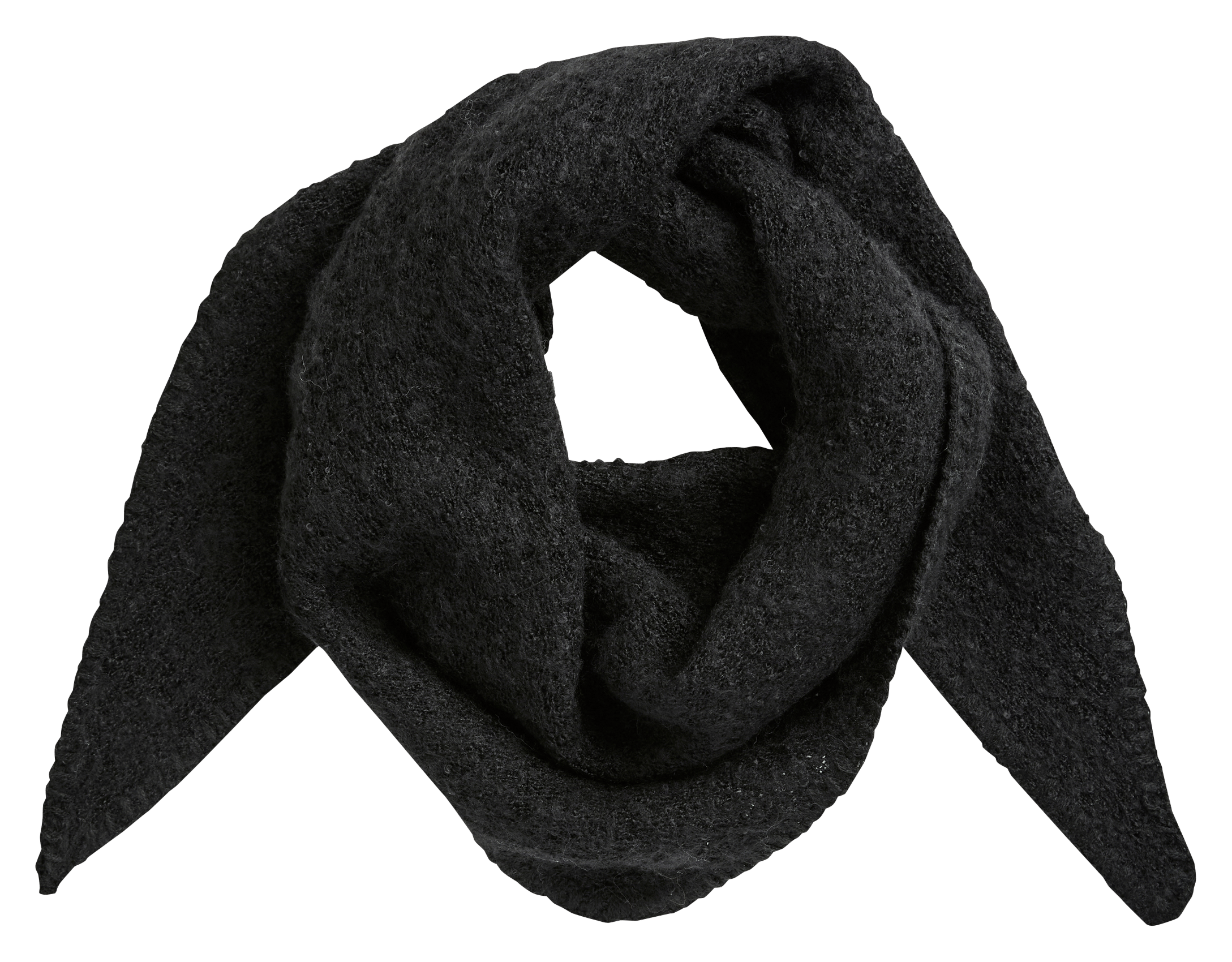 Echarpe triangle unie PIECES Noir