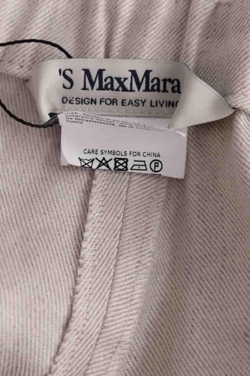 Wide-leg pants MAX MARA - Seconde Main Beige
