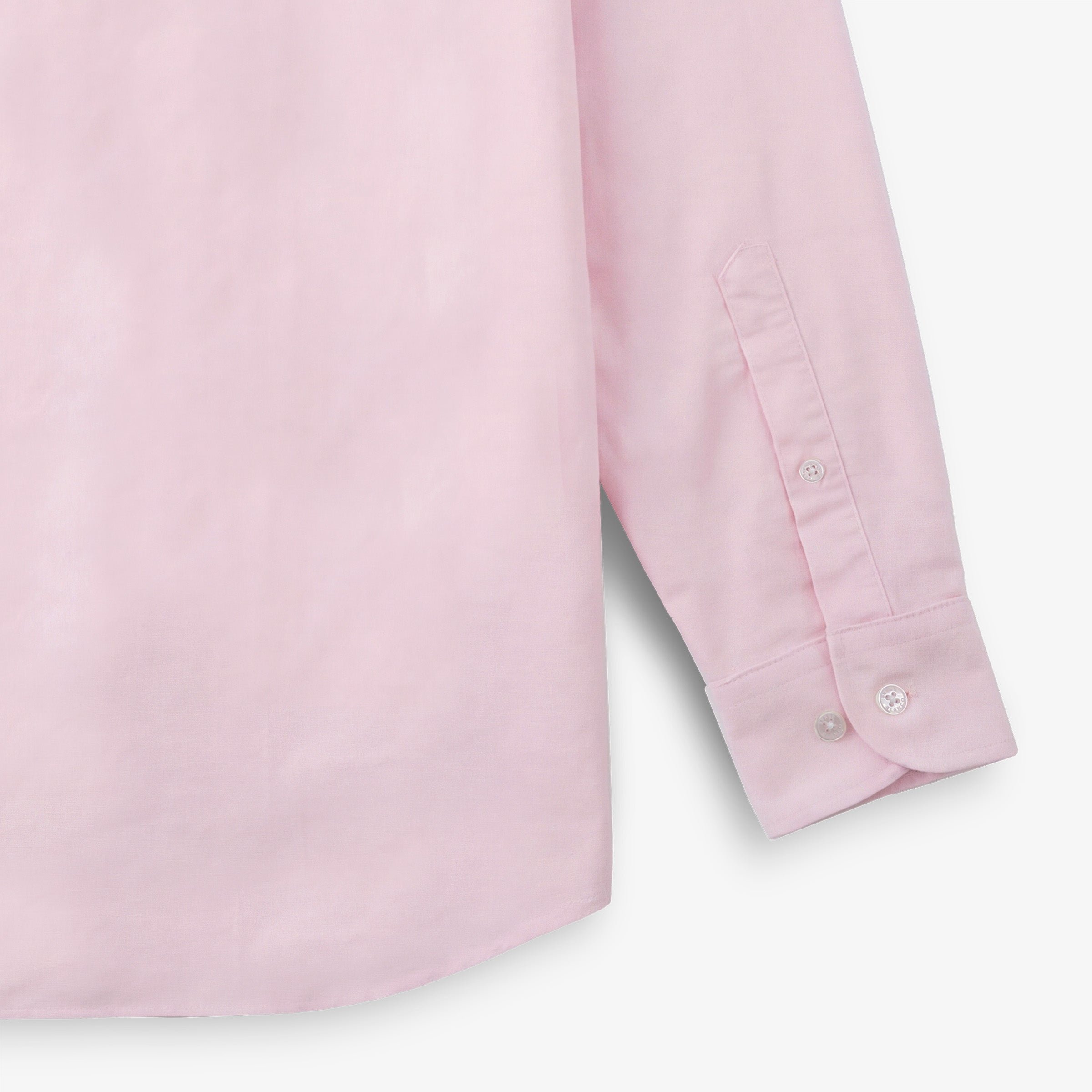 Long-sleeved Oxford cotton shirt with chest pocket SERGE BLANCO Pink