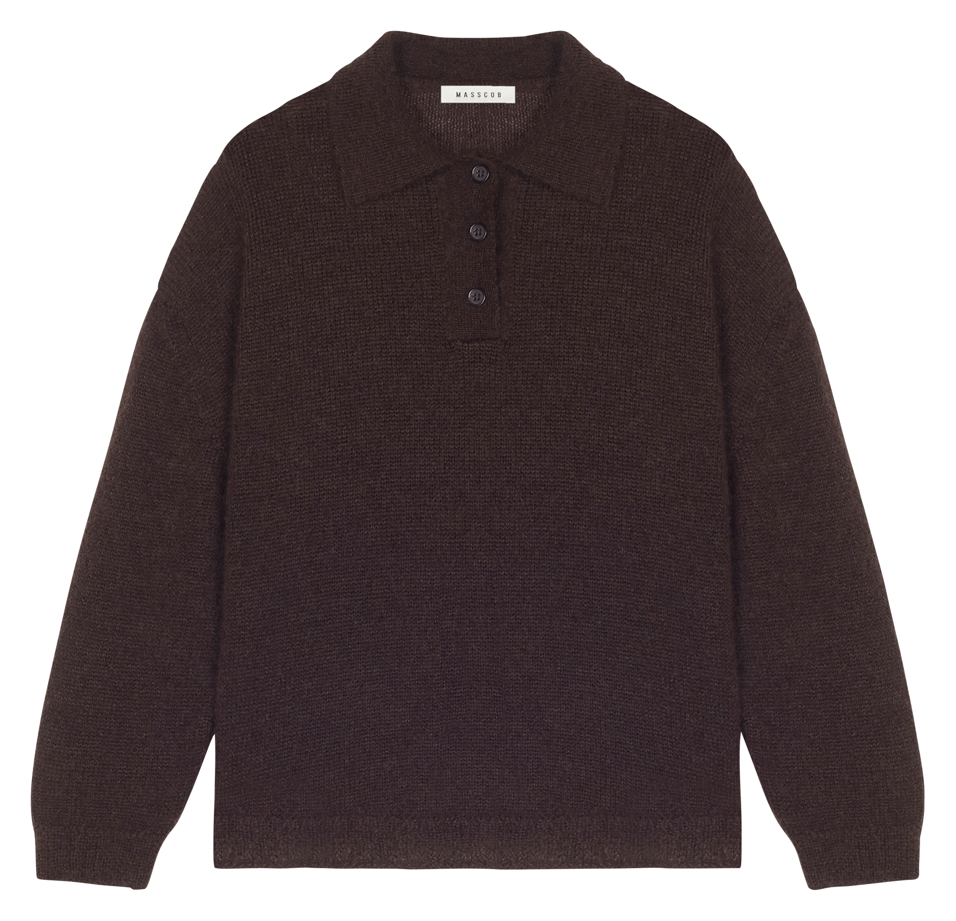 Trui van wolmix met polokraag MASSCOB Bruin