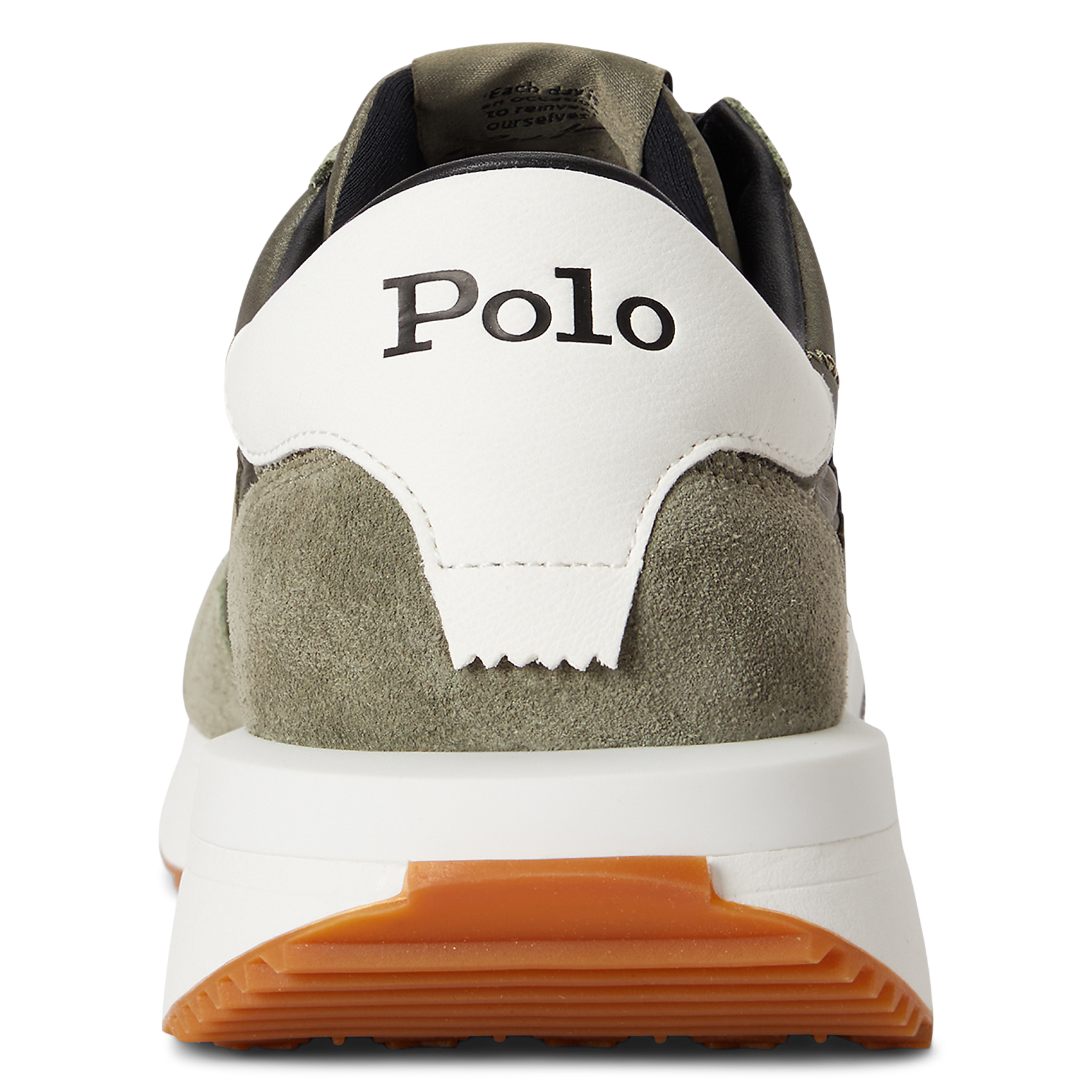 Niedrige Sneaker aus Leder-Mix POLO RALPH LAUREN Grun