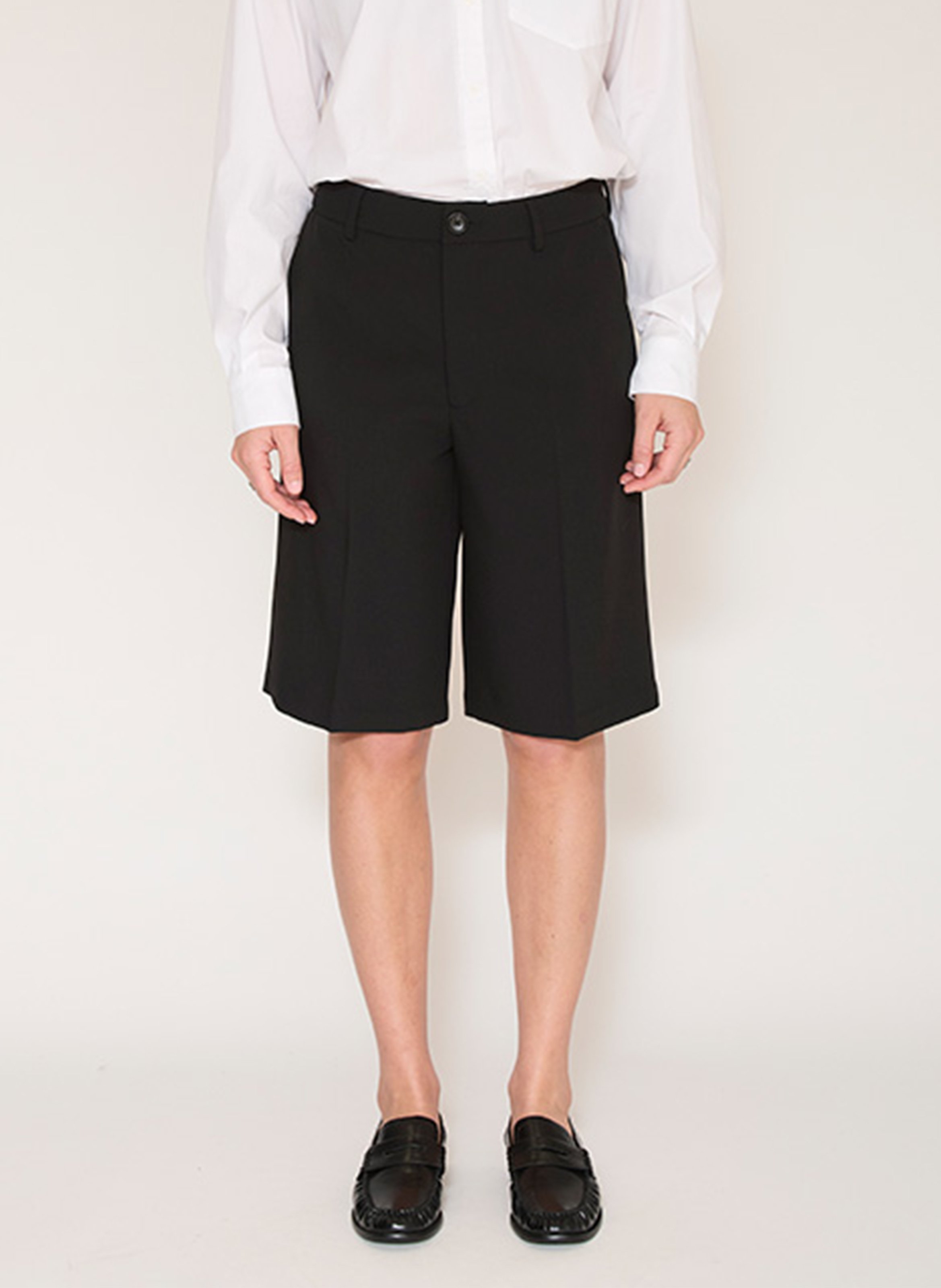 Straight Bermuda Shorts Regular Waist MKT Black