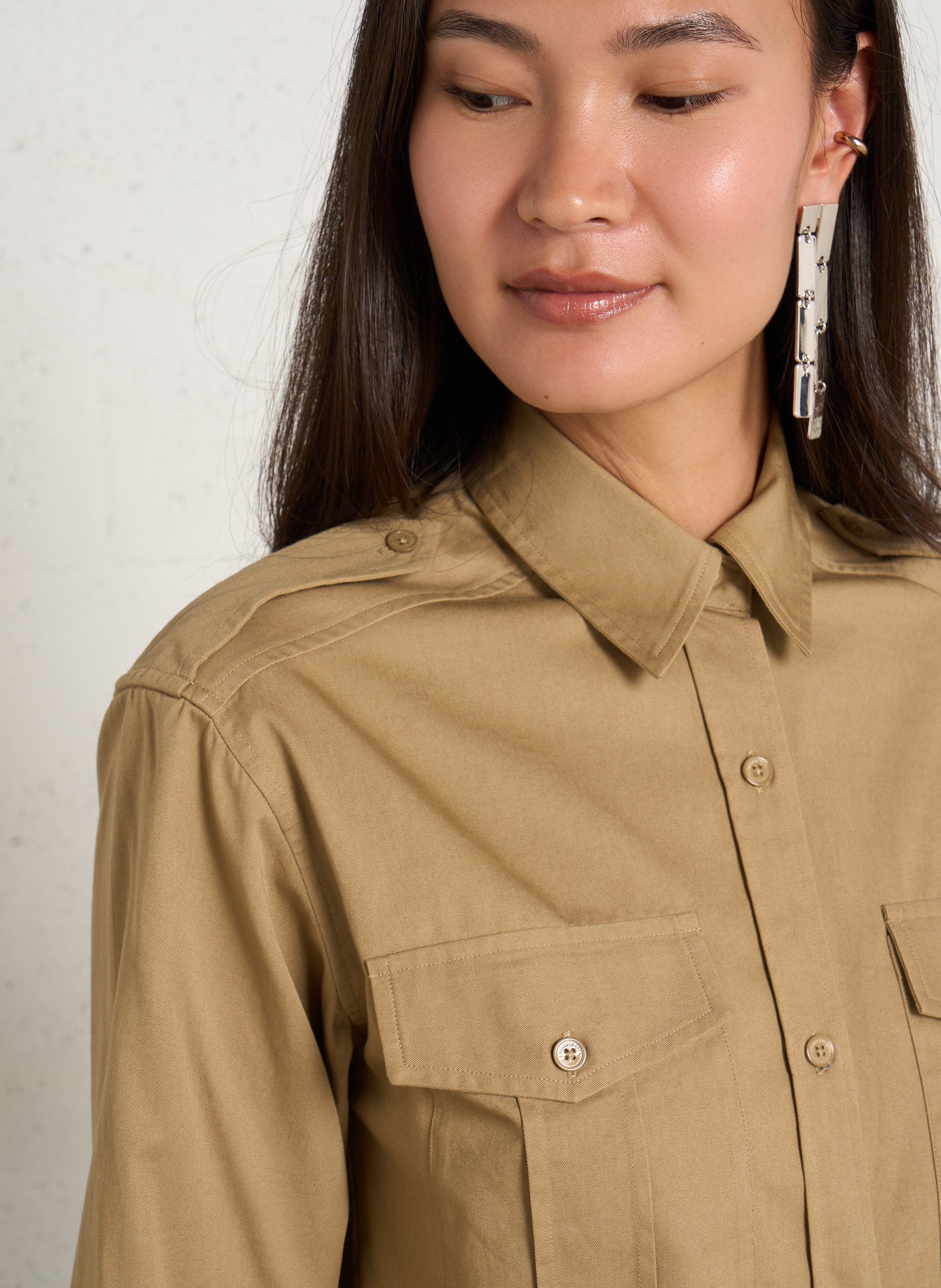 Recht katoenen overhemd LAURENCE BRAS Beige