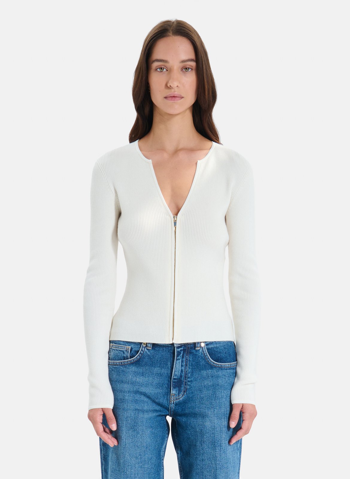 V-neck cardigan ZAPA Beige