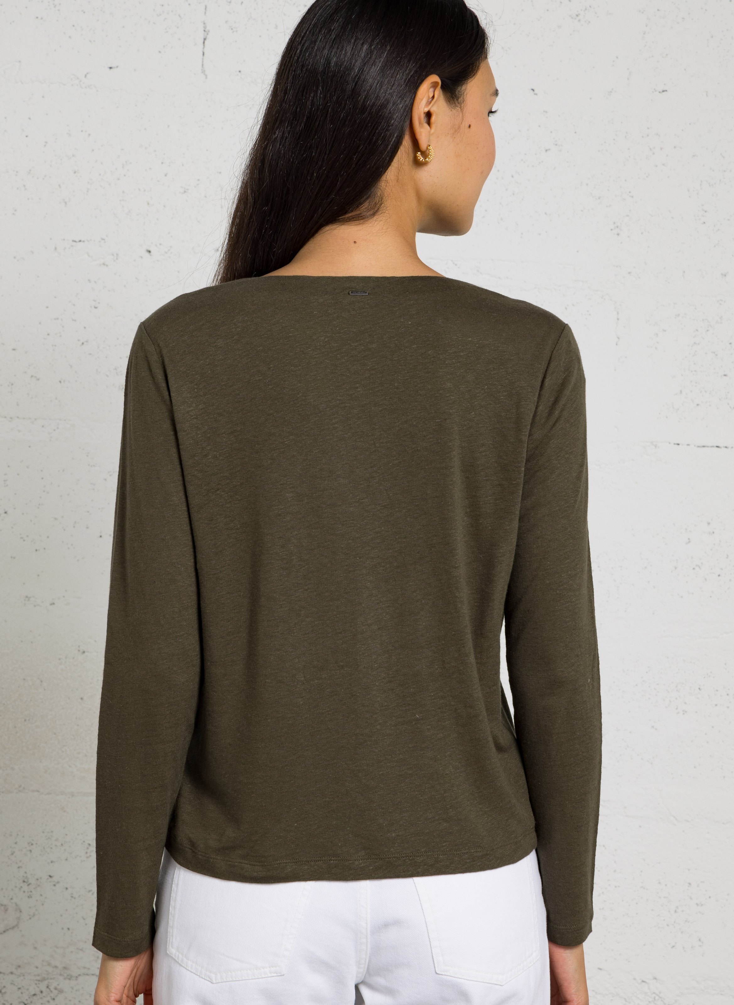 Rollkragen T-Shirt IKKS Khaki