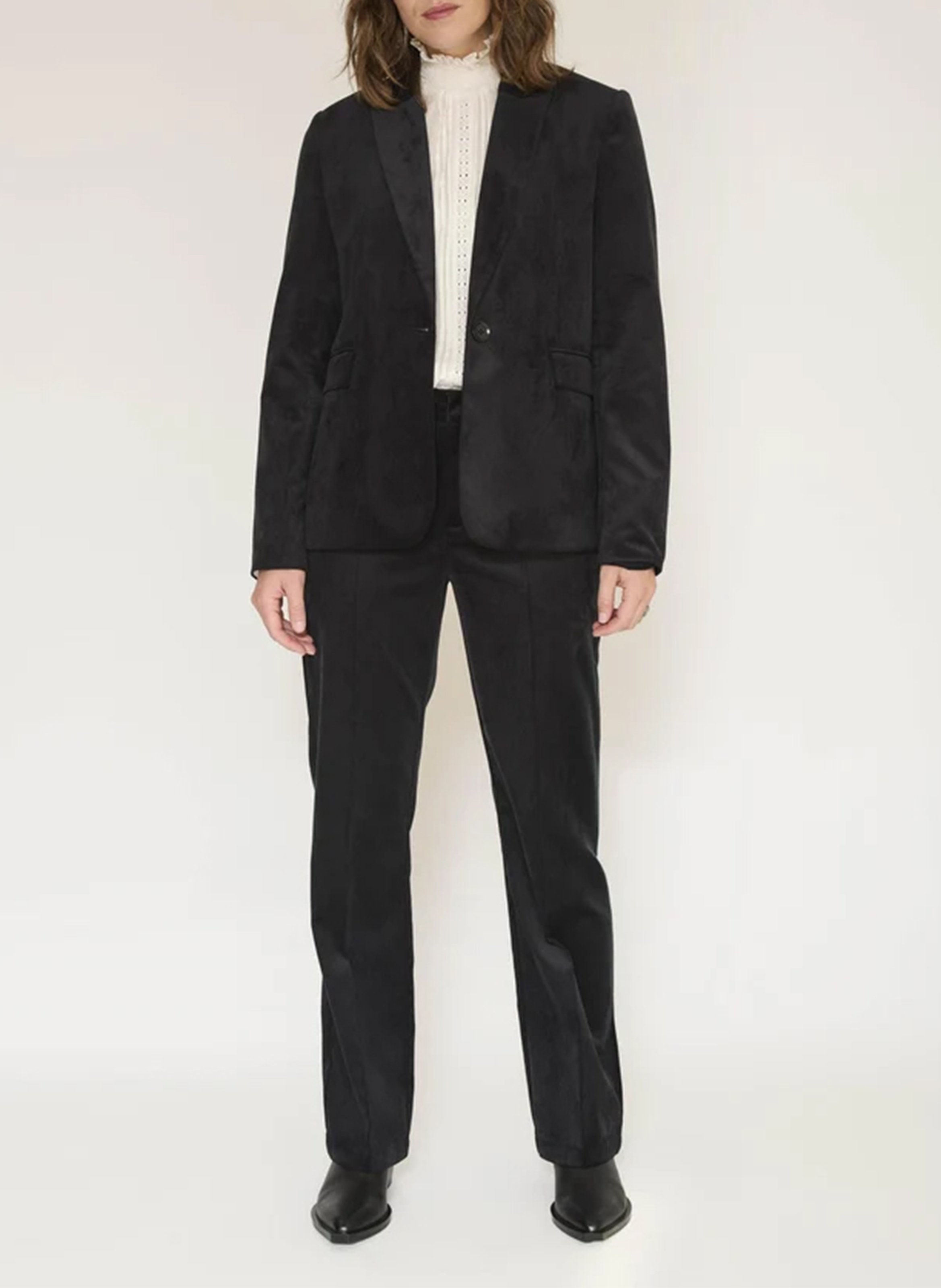Pantalon droit velours côtelé MKT Noir