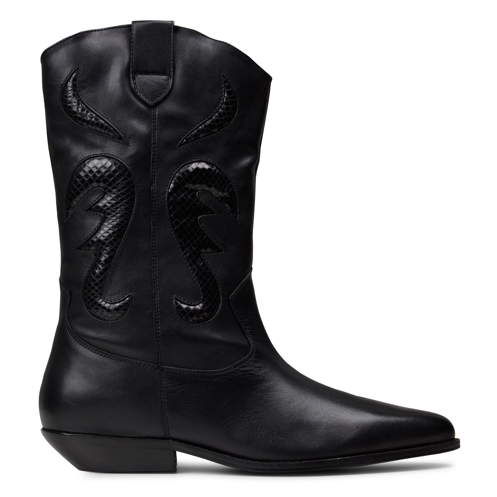 Bottines en cuir LA FEE MARABOUTEE Noir