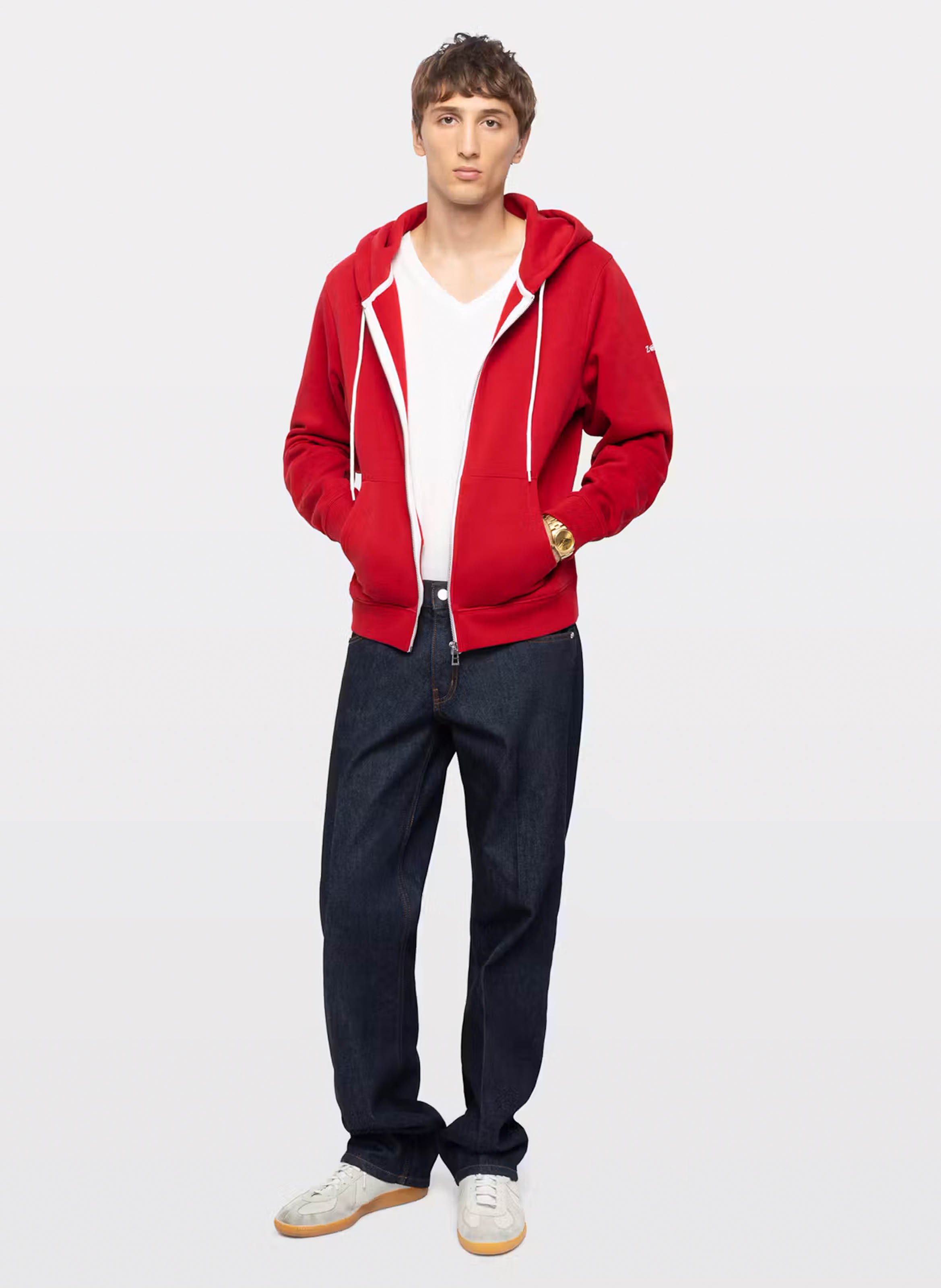 Solid color zip-up hoodie ZADIG&VOLTAIRE Red
