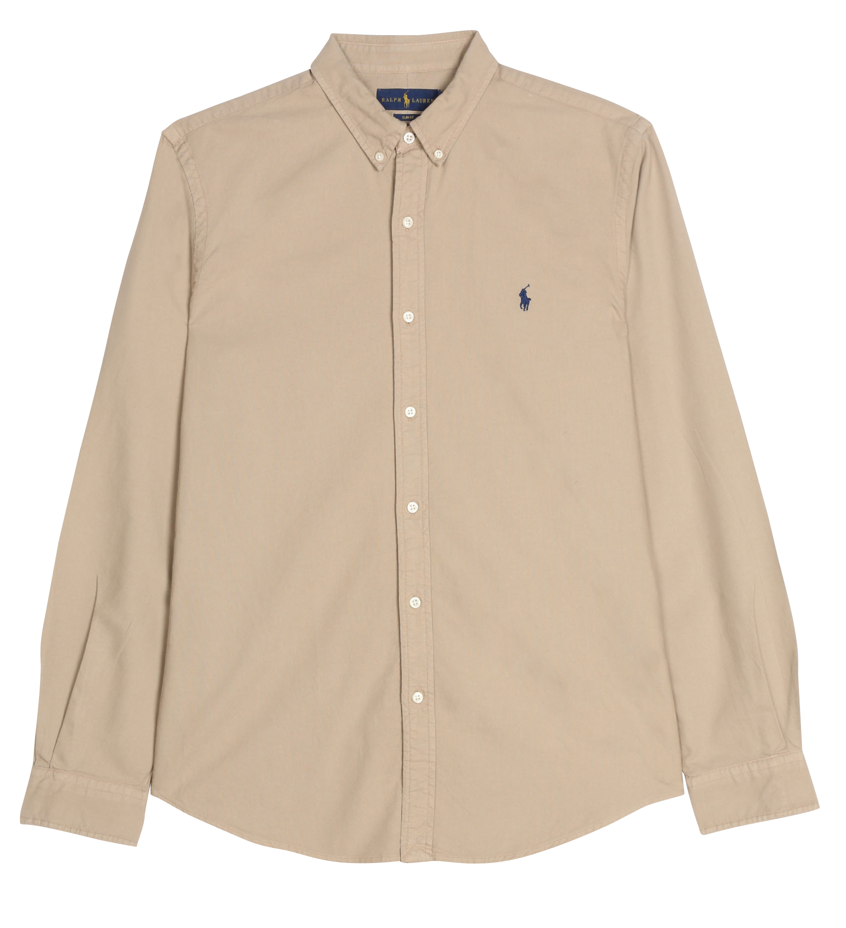 Chemise col classique slim fit en coton POLO RALPH LAUREN Beige