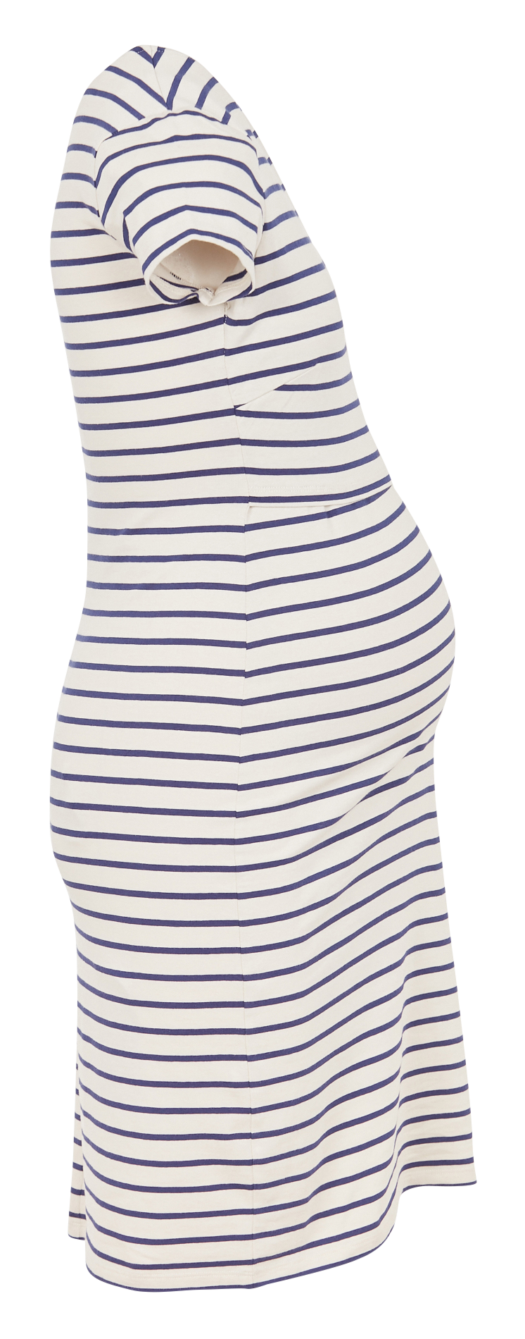 Robe d'allaitement col rond rayée en coton stretch BOOB Multicolore
