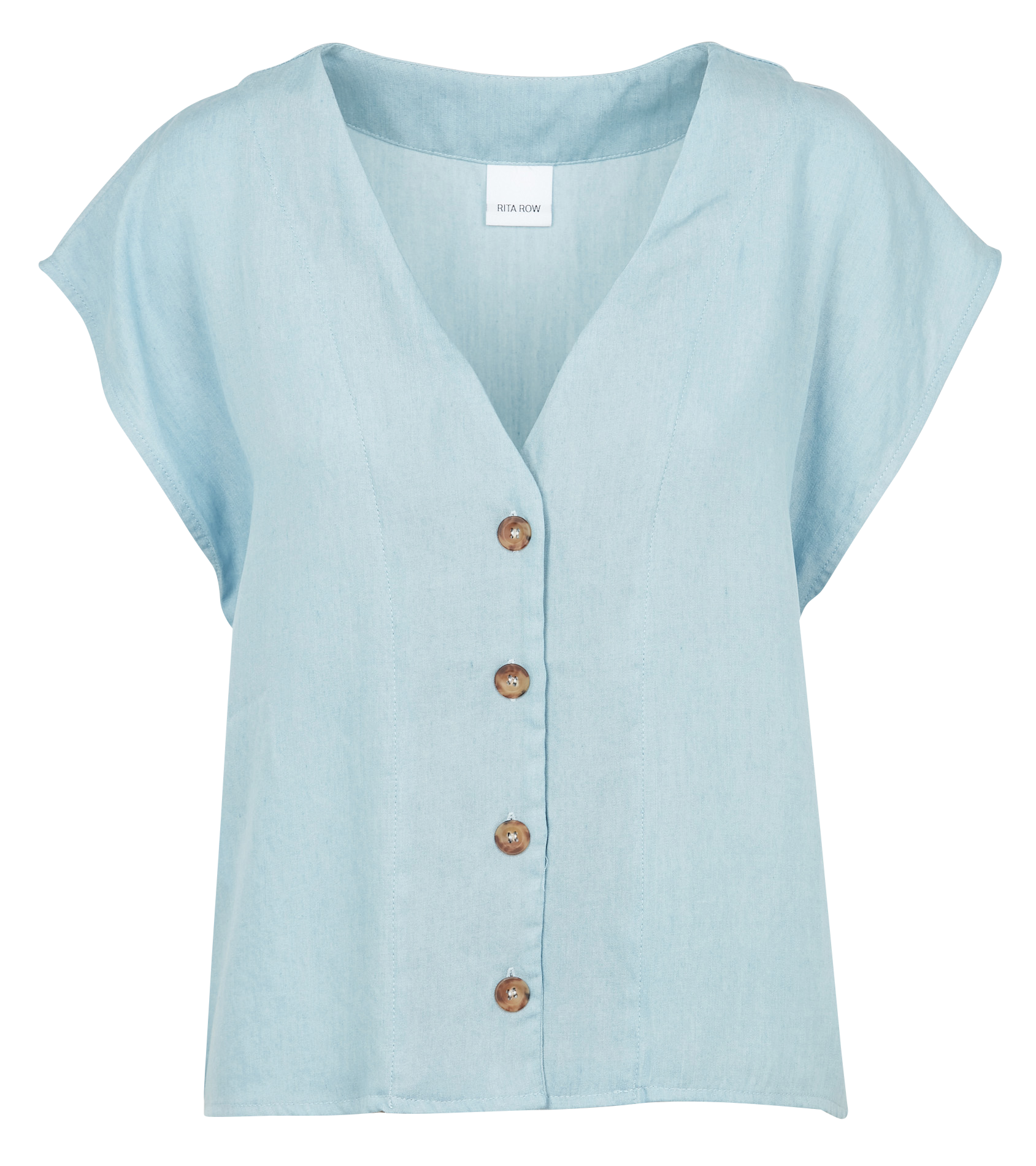 V-neck top RITA ROW Blue