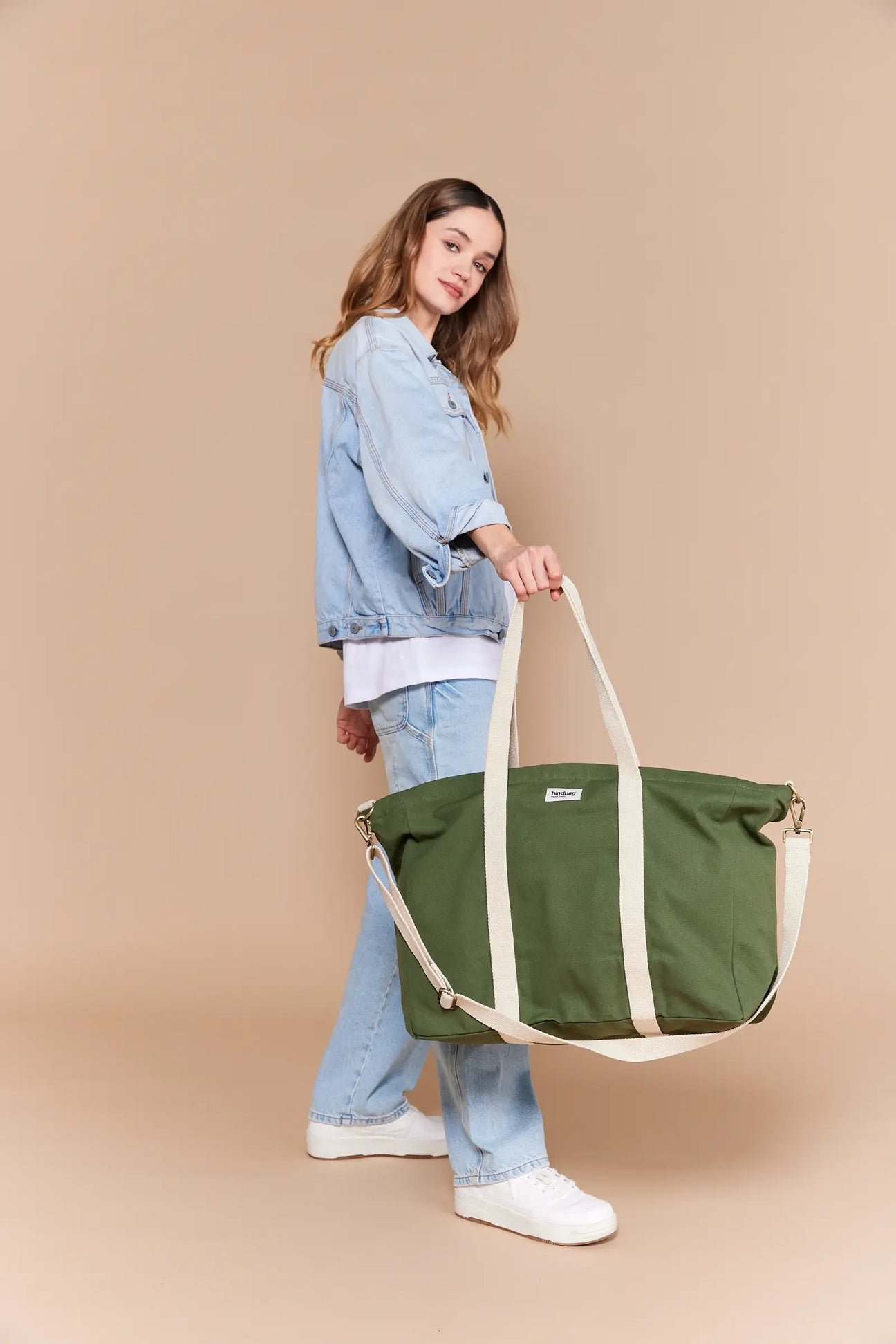 Cotton tote bag HINDBAG Khaki