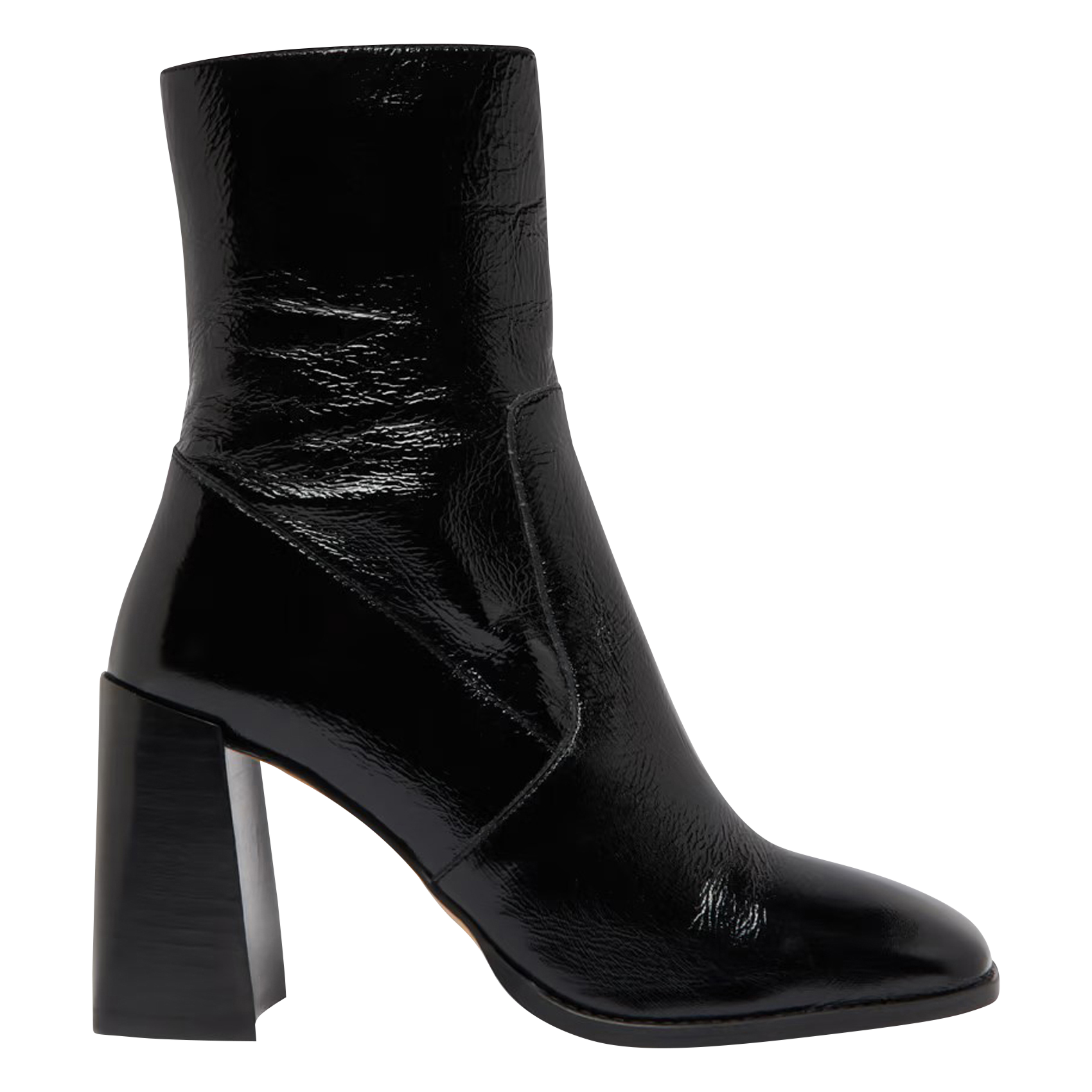 Cracked leather mid-calf boots JONAK