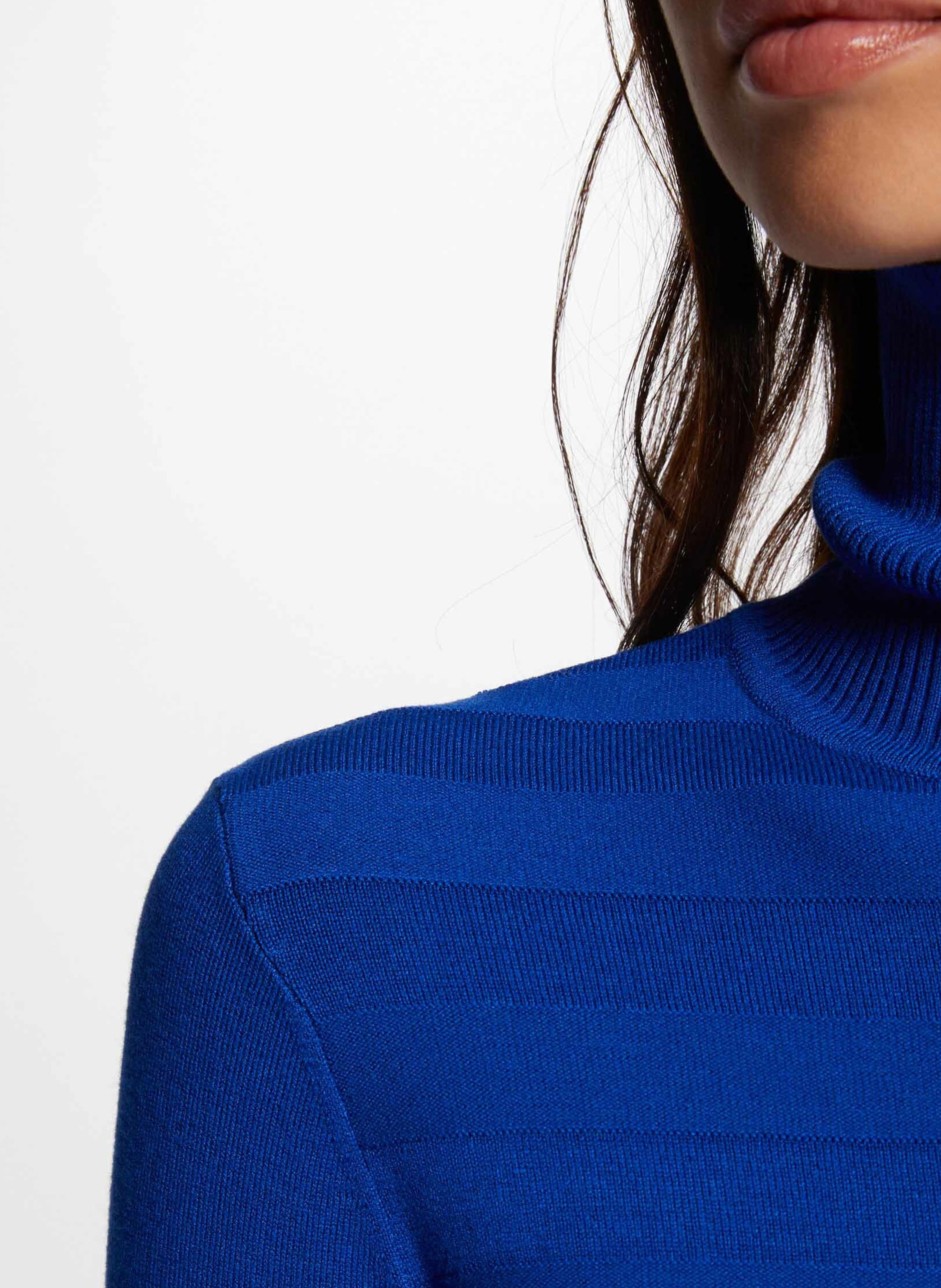 Rollkragenpullover MORGAN Blau
