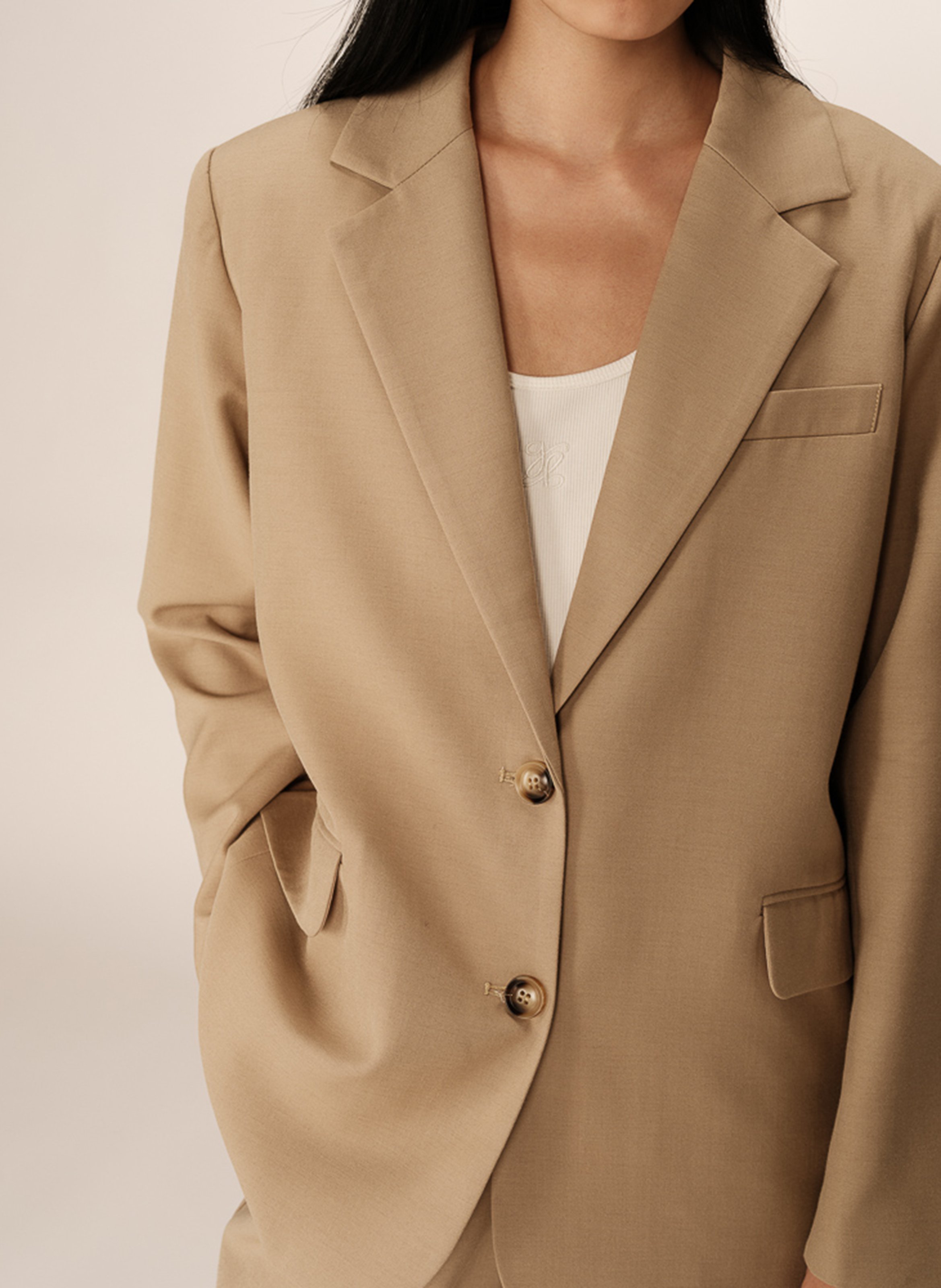 Veste tailleur  Beige