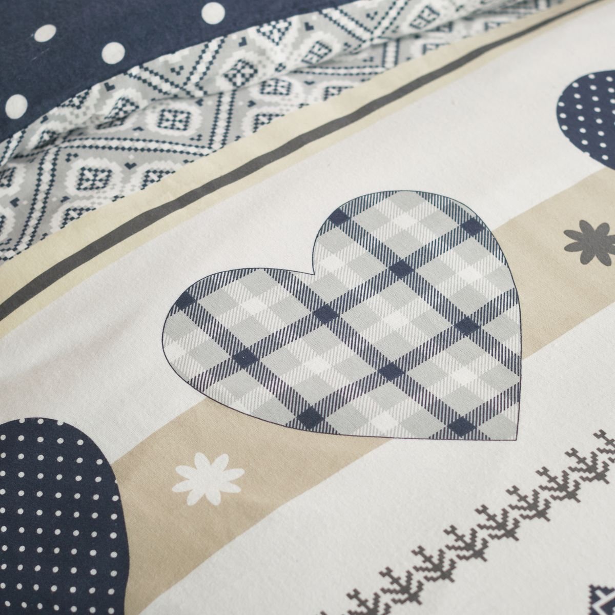 Printed cotton bed set TODAY LINGE DE MAISON Blue