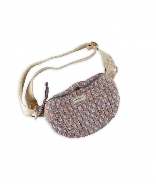 Printed canvas waist bag BINDI ATELIER