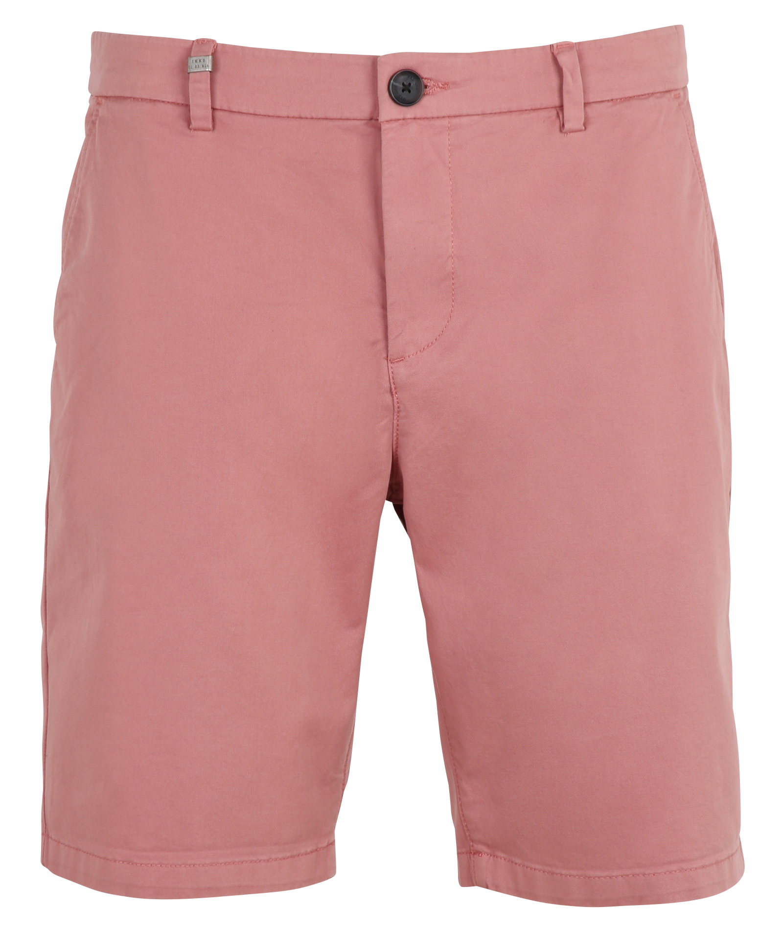 Straight-leg cotton-blend Bermuda shorts IKKS Pink