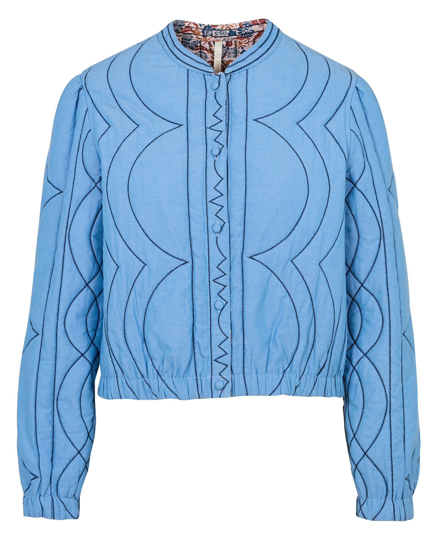 Veste réversible en coton I CODE Bleu