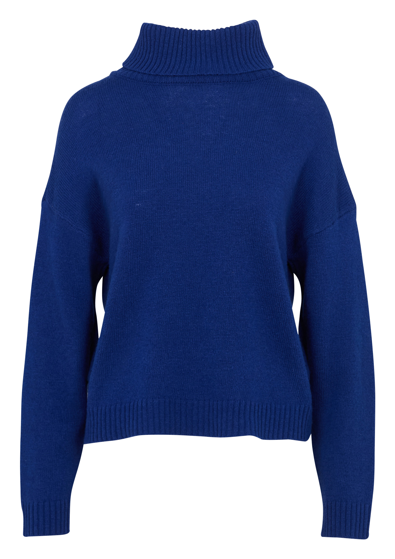 Col roulé ample en laine mélangée NICE THINGS Bleu