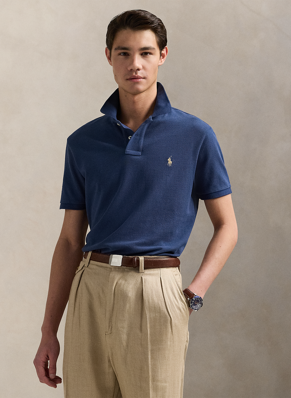 Polo slim-fit en coton POLO RALPH LAUREN Bleu
