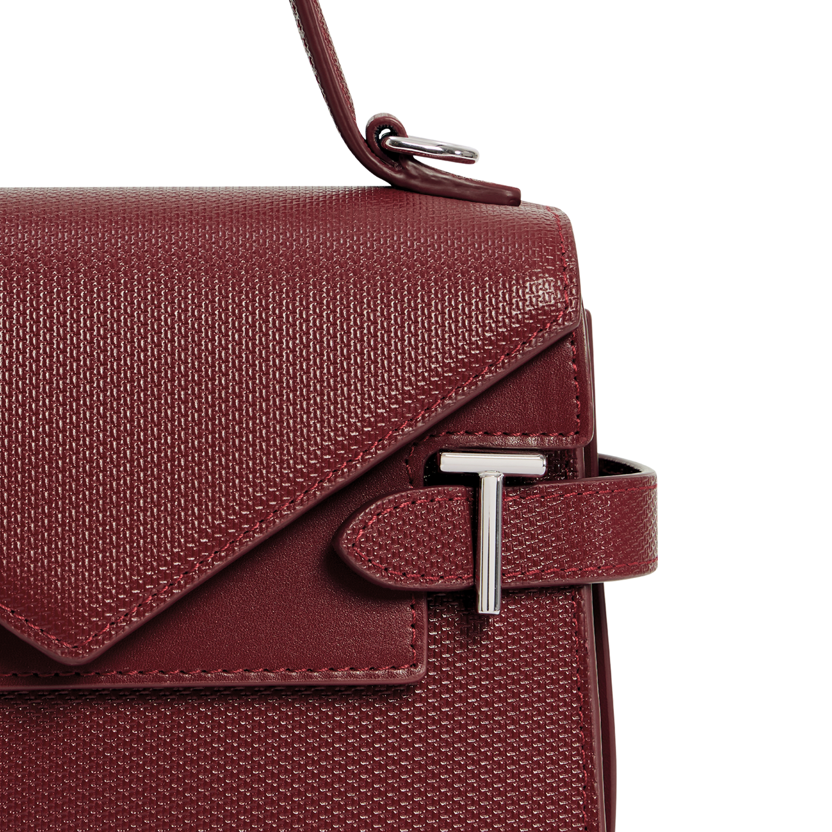 Sac à main en cuir LE TANNEUR Rouge