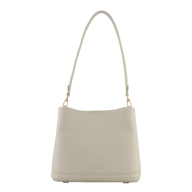 Satchel - cowhide leather POURCHET