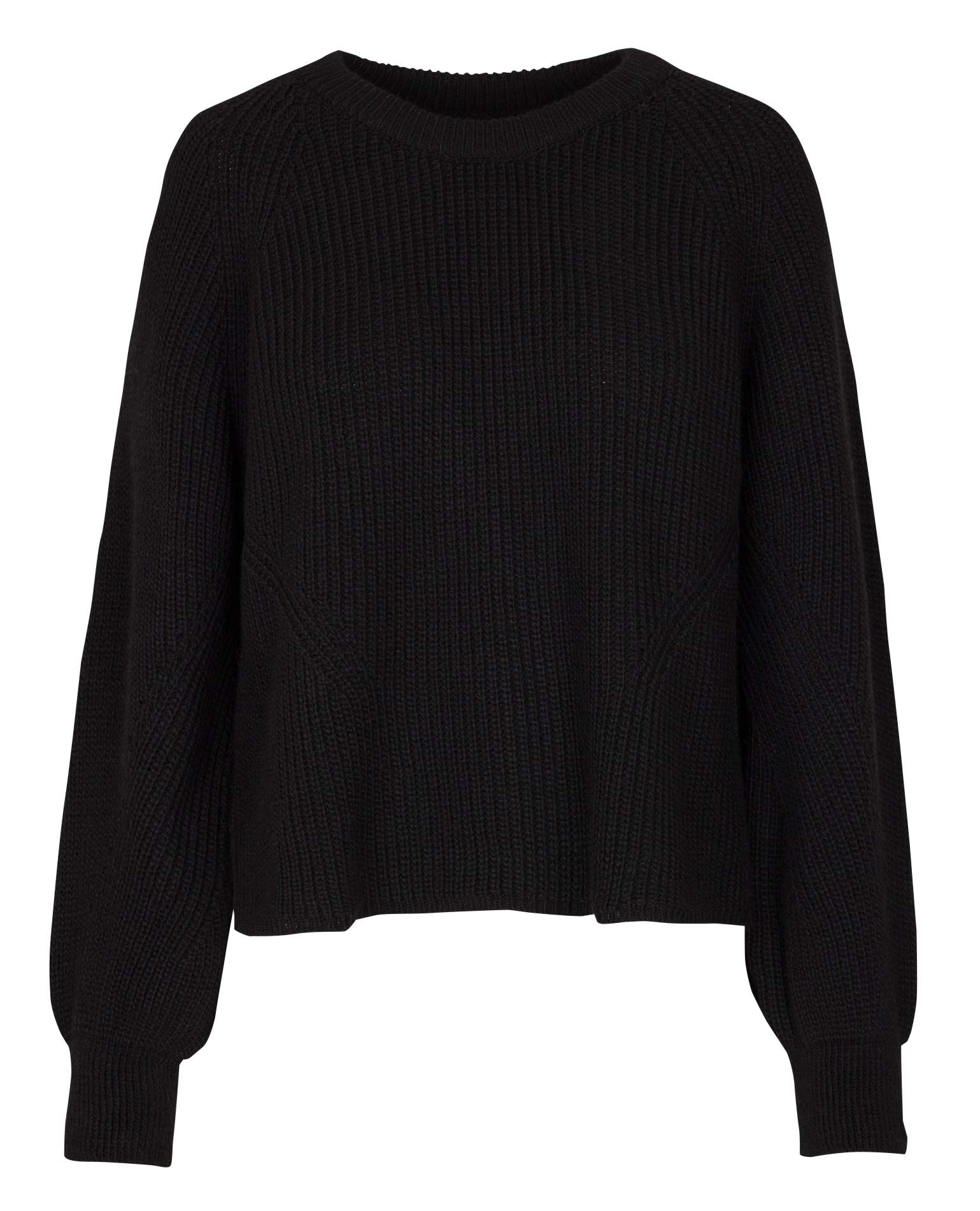 Kurzärmliger Pullover mit Rundhalsausschnitt LA FEE MARABOUTEE Schwarz