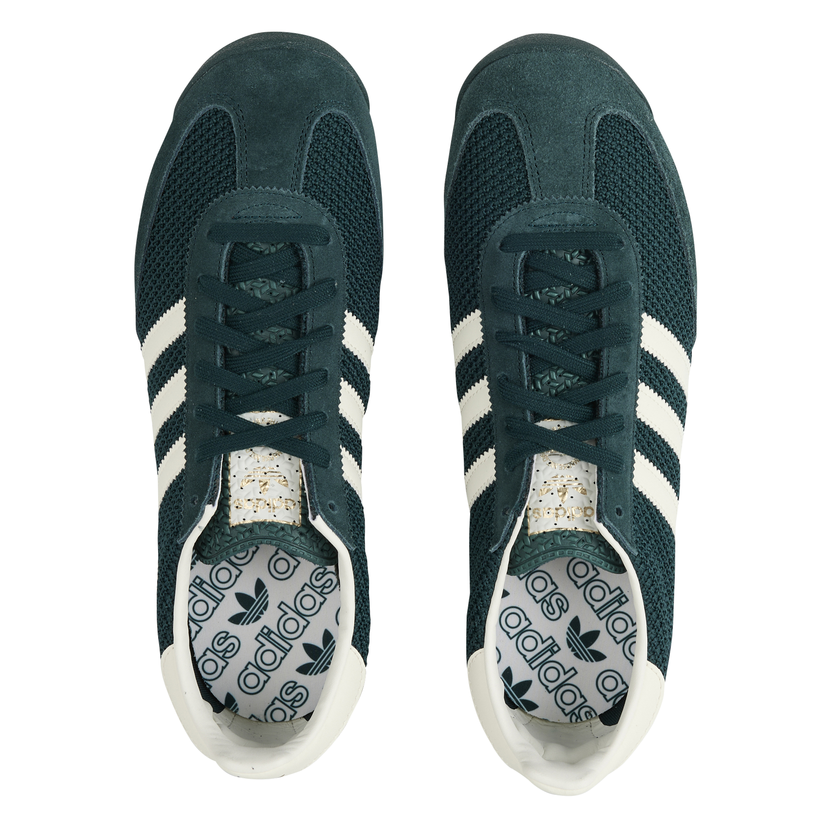 Baskets basses en cuir ADIDAS Vert