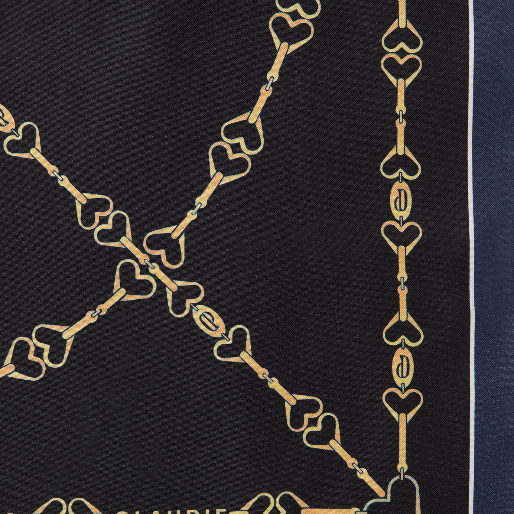 Foulard van zijde met print CLAUDIE PIERLOT Blauw