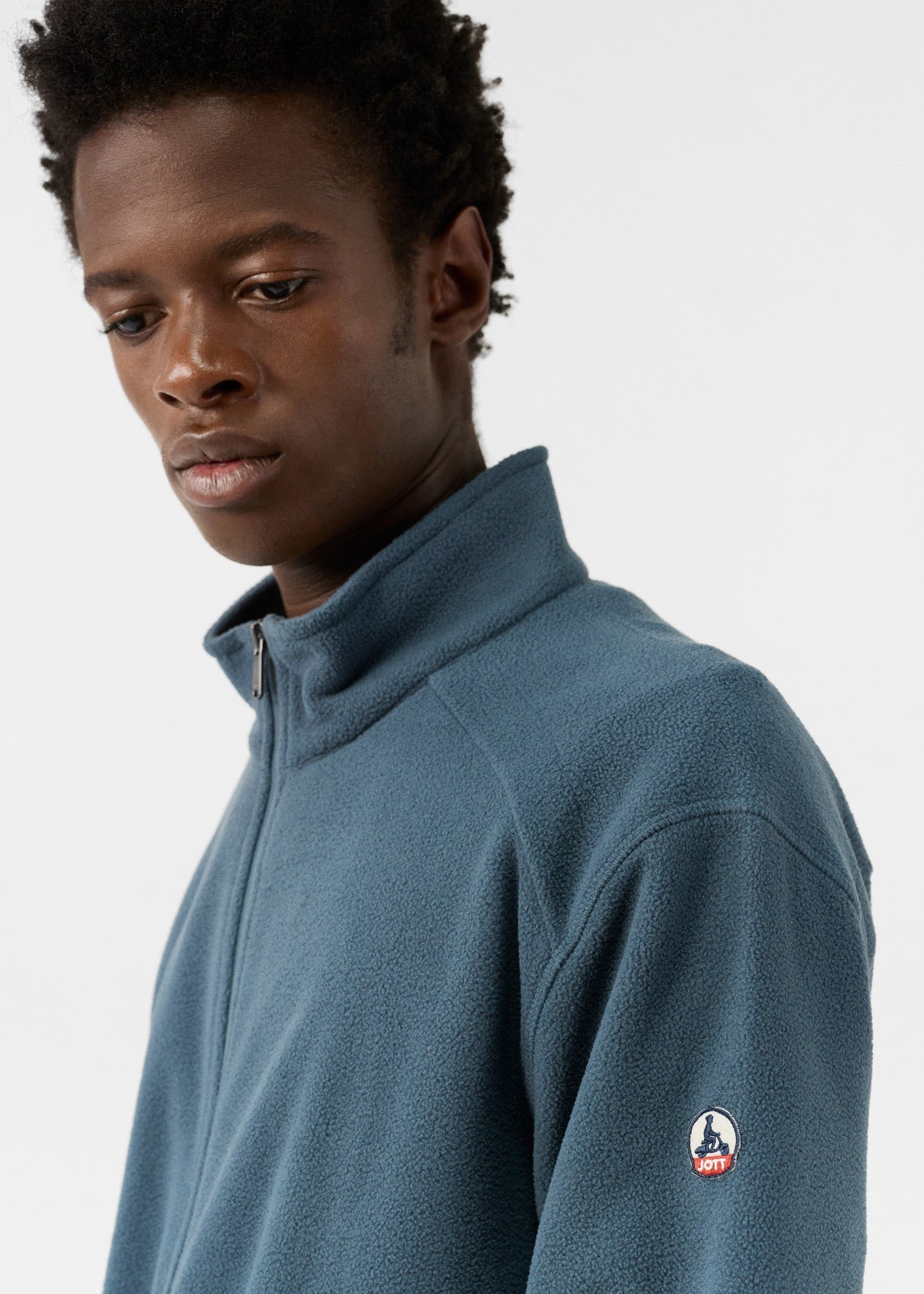 Blue Stone Fleece Zip-Up Jacket JOTT Blue