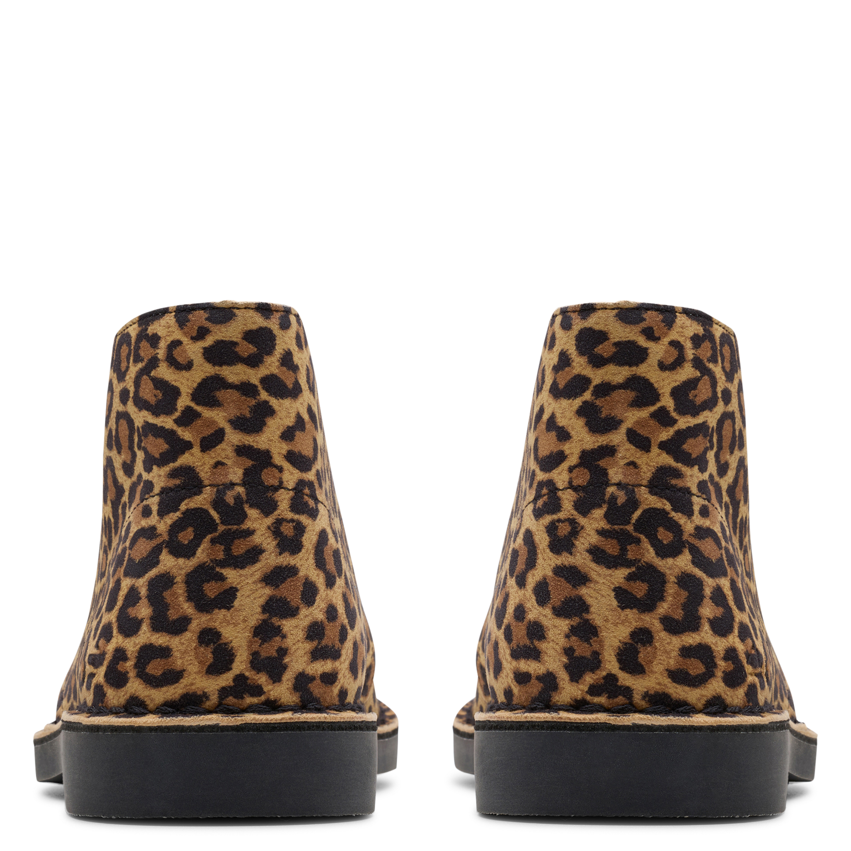 Effen leren enkellaarzen met textuur CLARKS Zwart